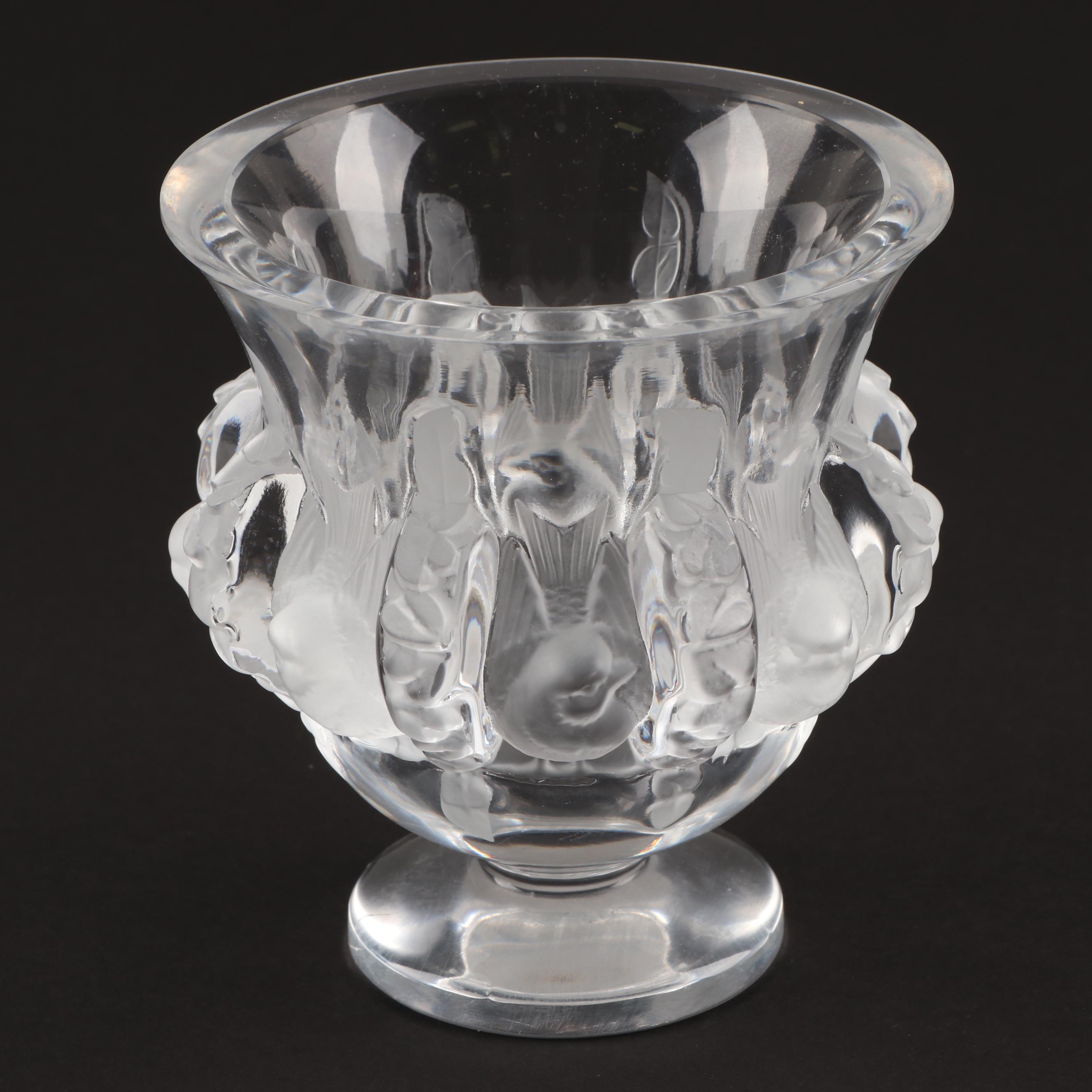 Lalique "Love Birds" Crystal Vase