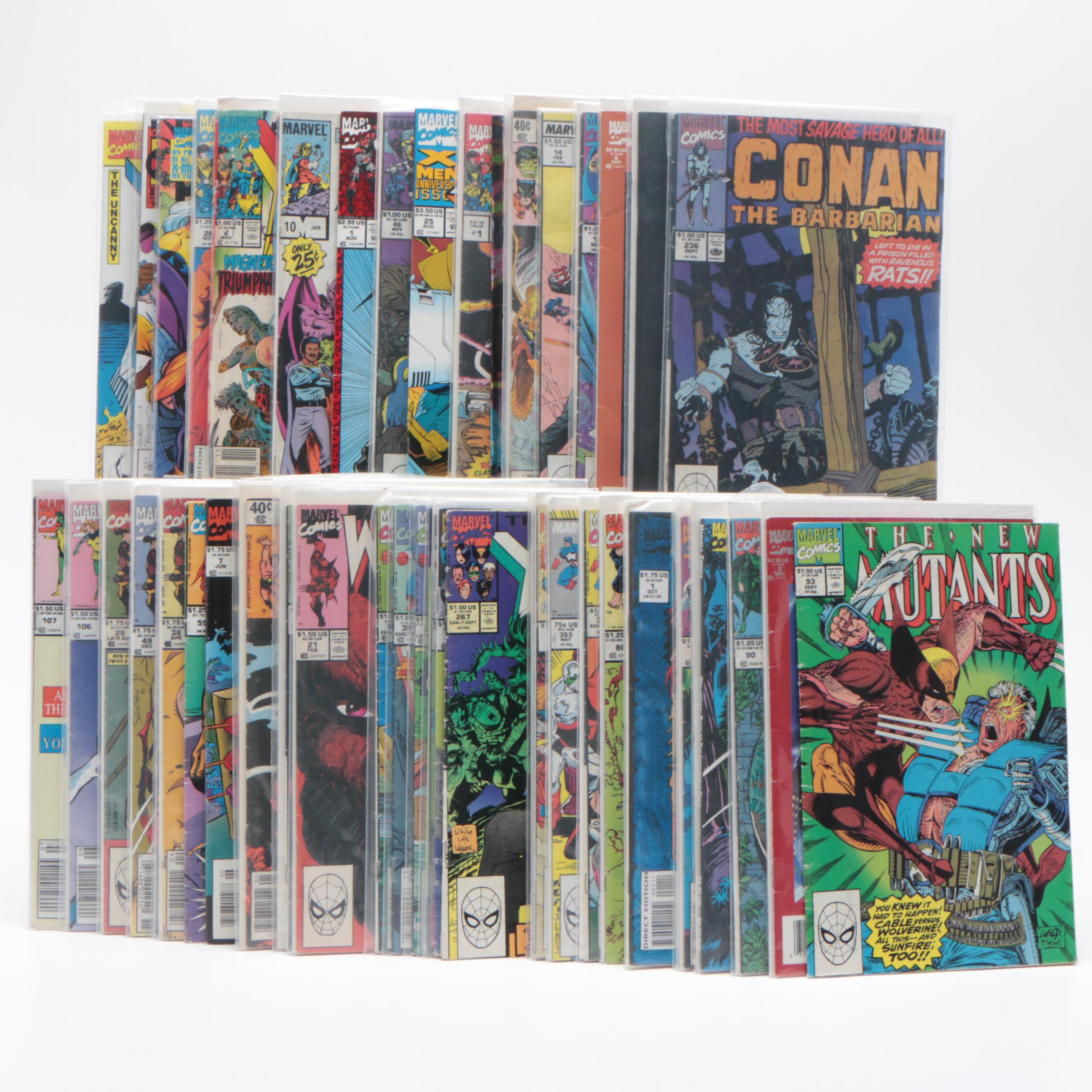 Bronze and Modern Age Marvel Comics including "The Avengers" #182, 1979