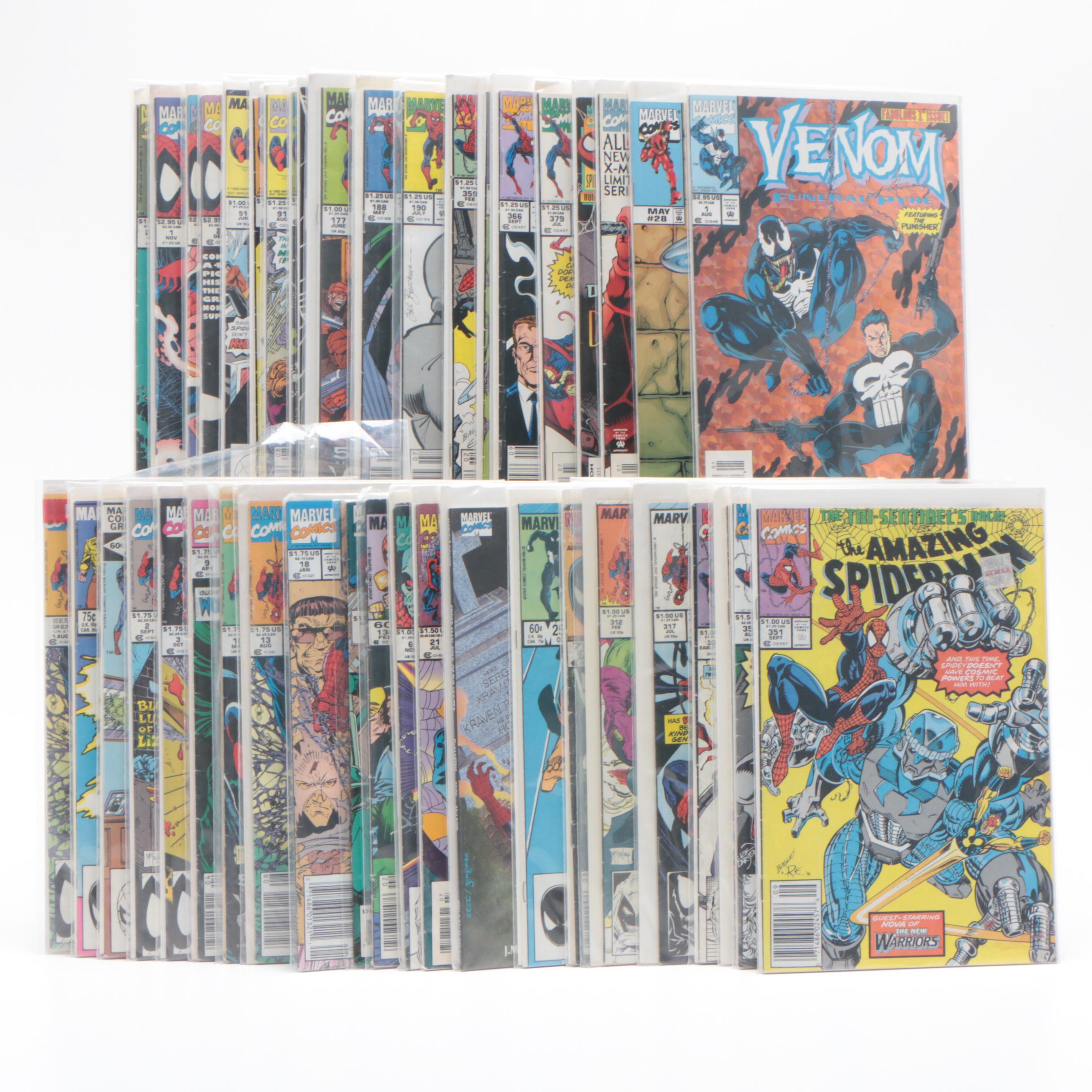 Bronze and Modern Age Marvel's Spider-Man Comics with Spider-Man (1990) Issue 1