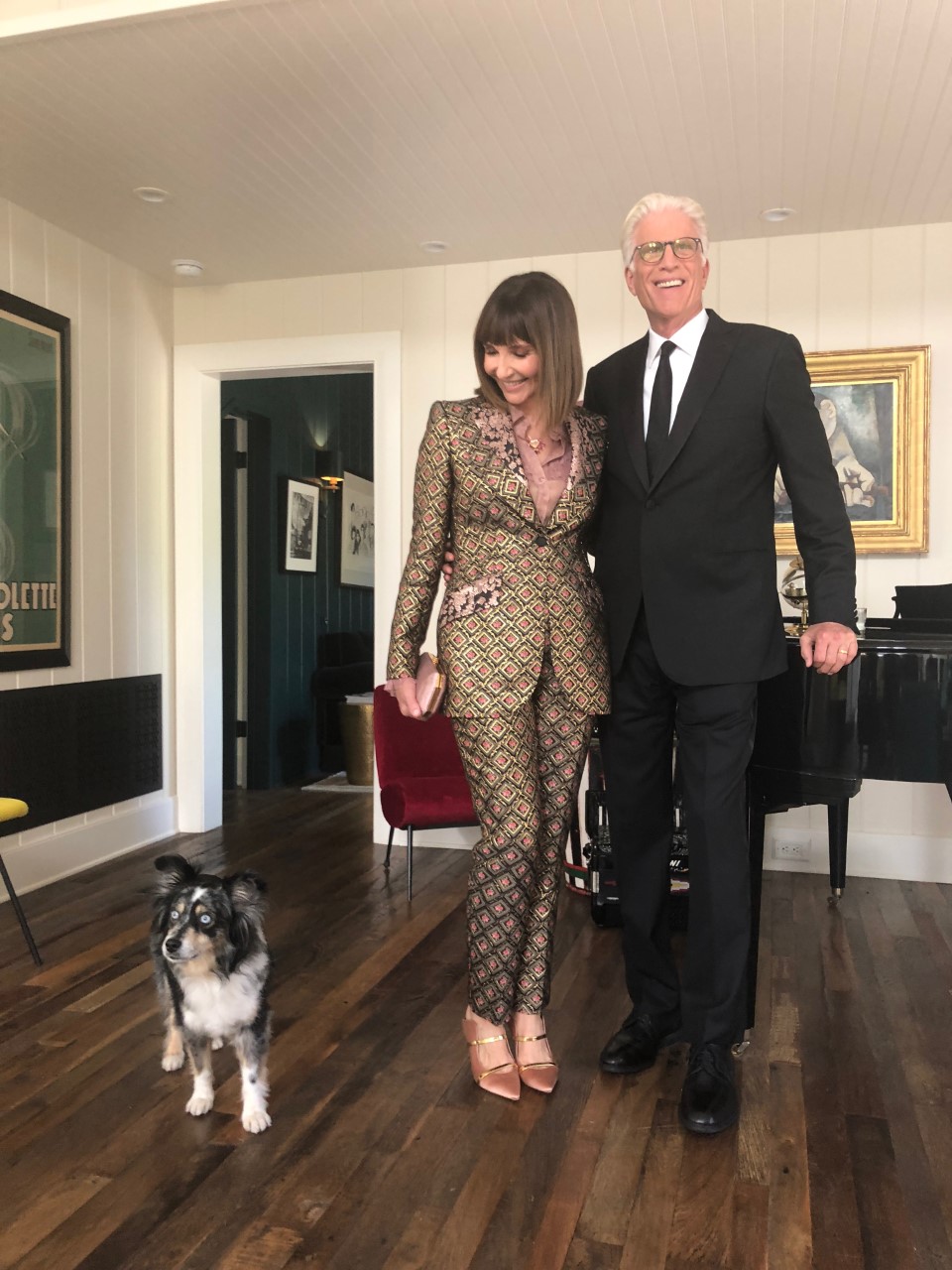 Dolce & Gabbana Brocade Pantsuit Worn at the 70th  Primetime Emmy Awards