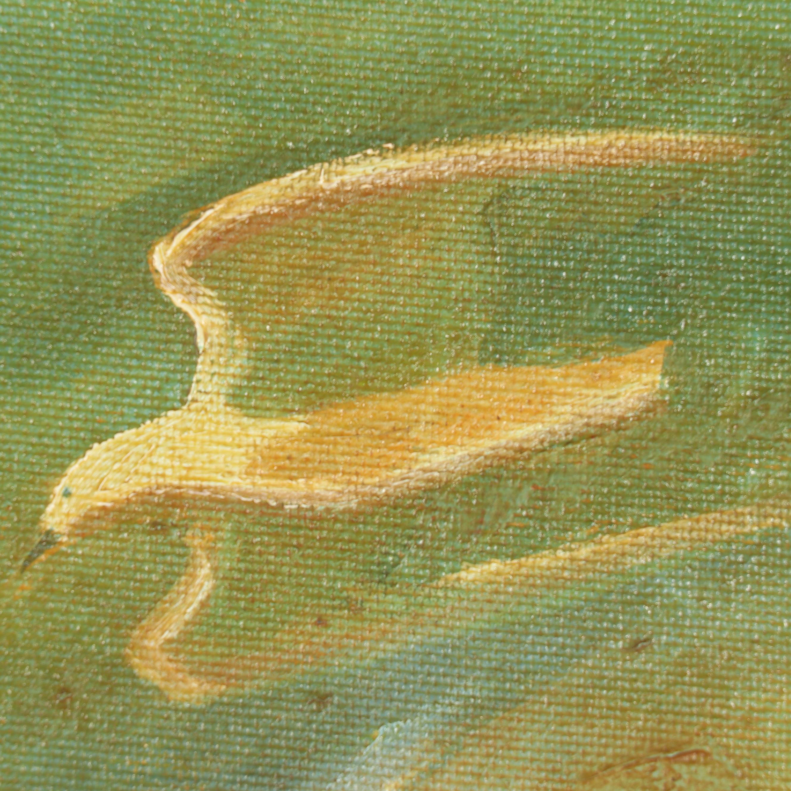 Fanita Lanier Oil Painting of Seagulls