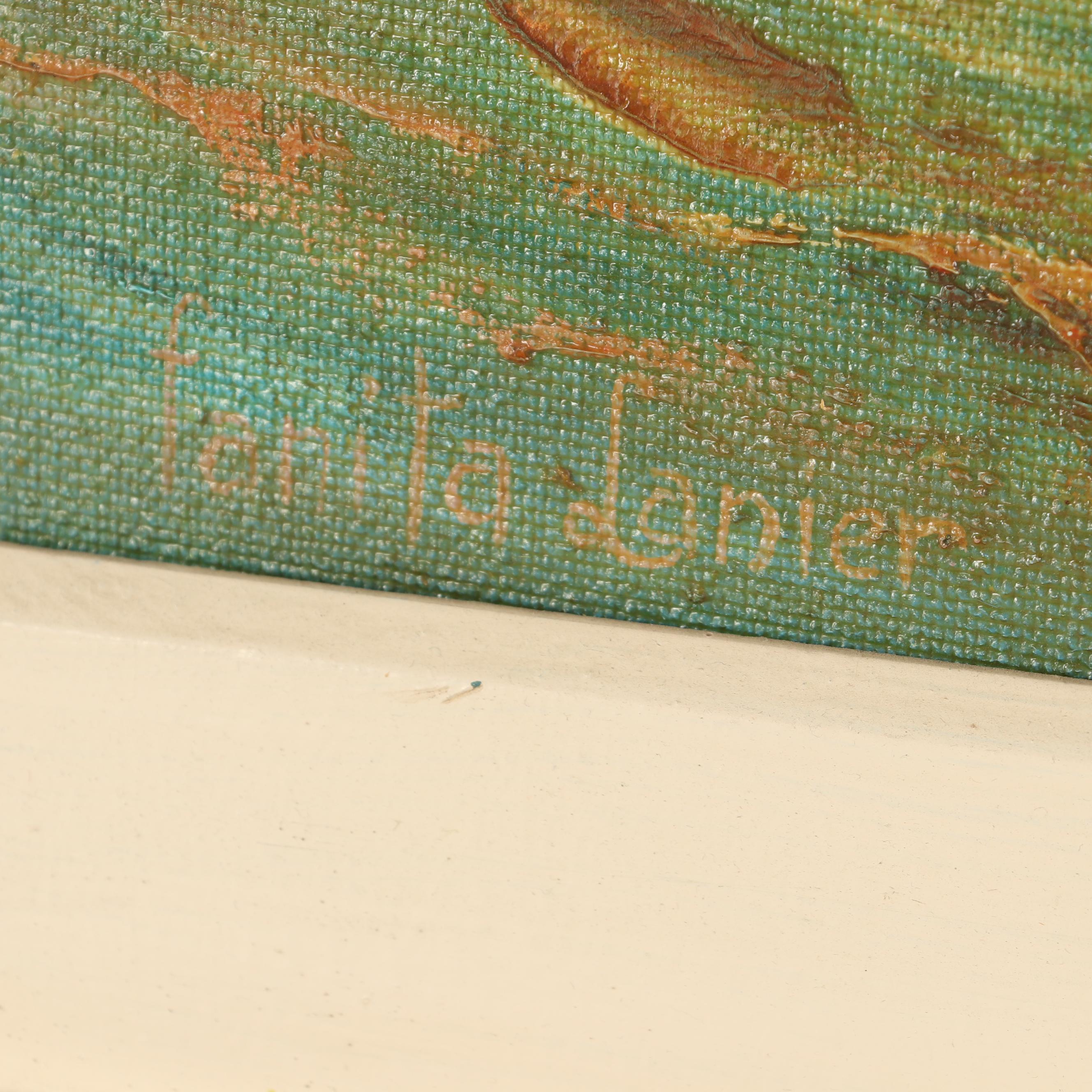 Fanita Lanier Oil Painting of Seagulls