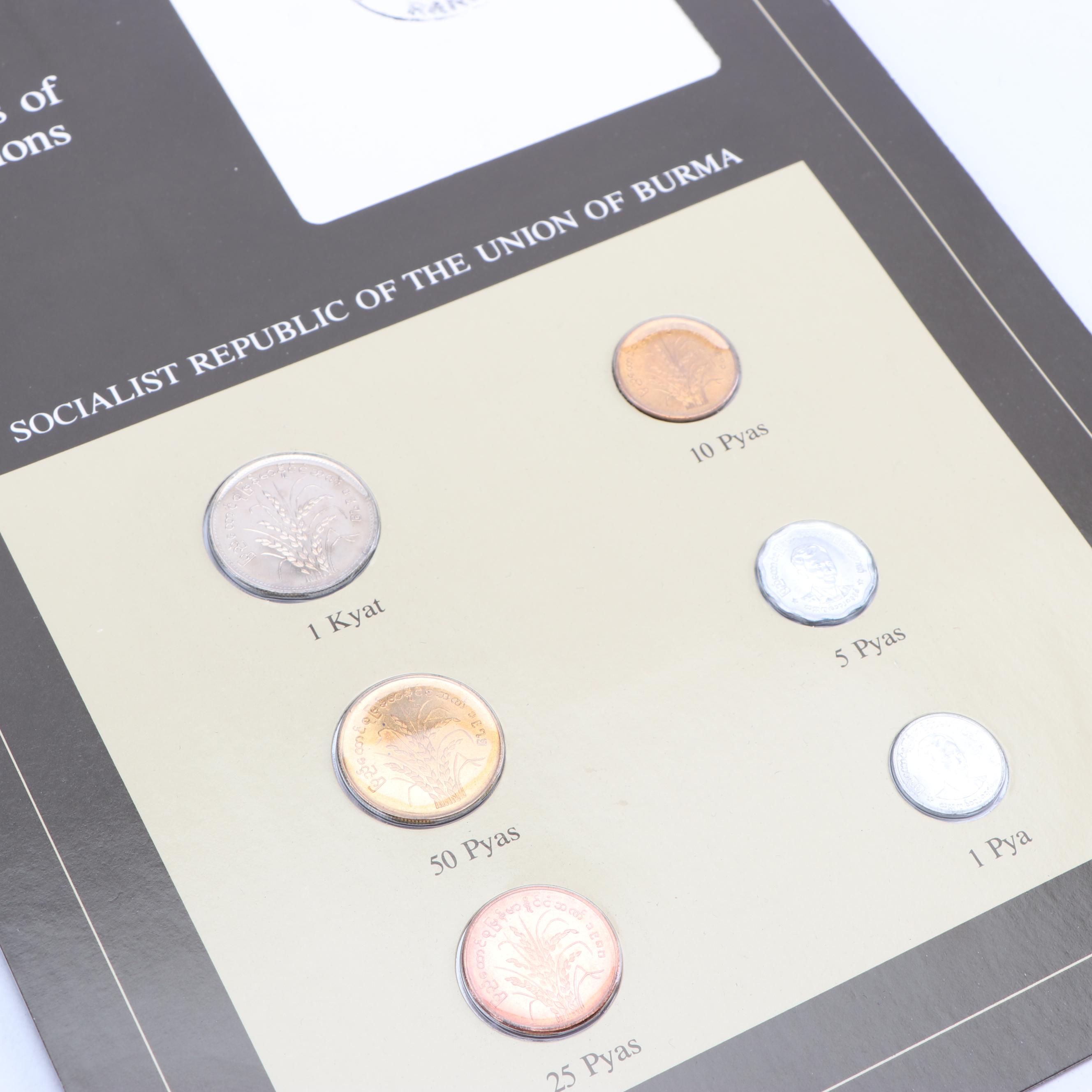 Franklin Mint "Coin Sets of All Nations" with Stamps Volumes 1 and 3