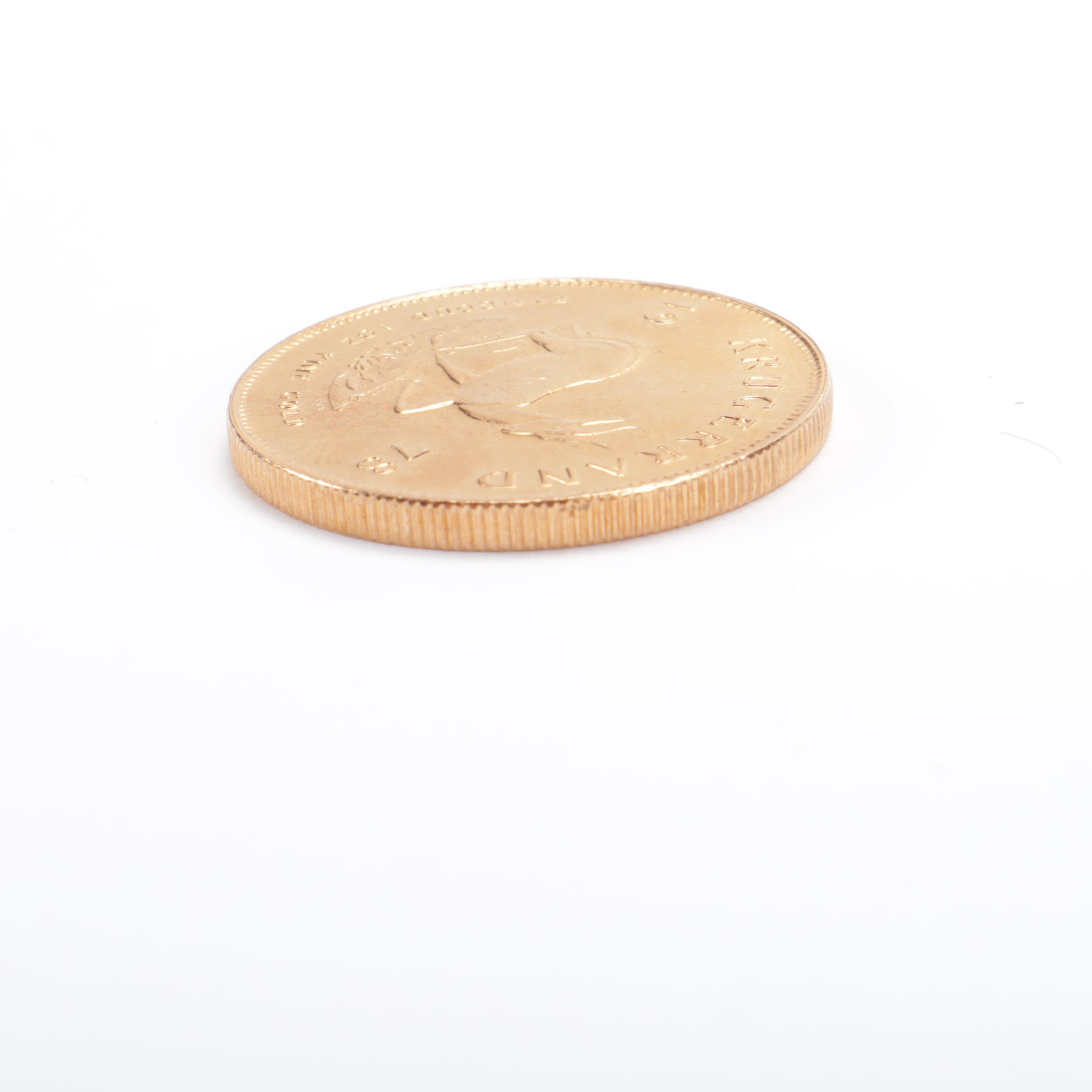 1979 South African One Ounce Fine Gold Krugerrand Coin