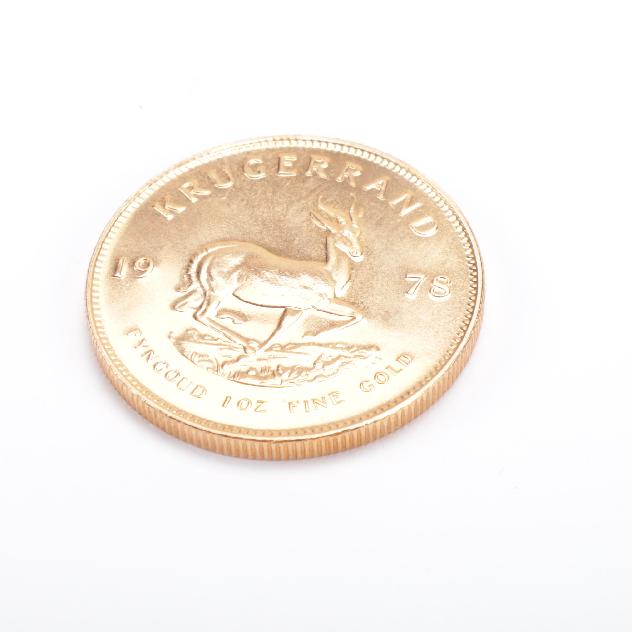 1979 South African One Ounce Fine Gold Krugerrand Coin