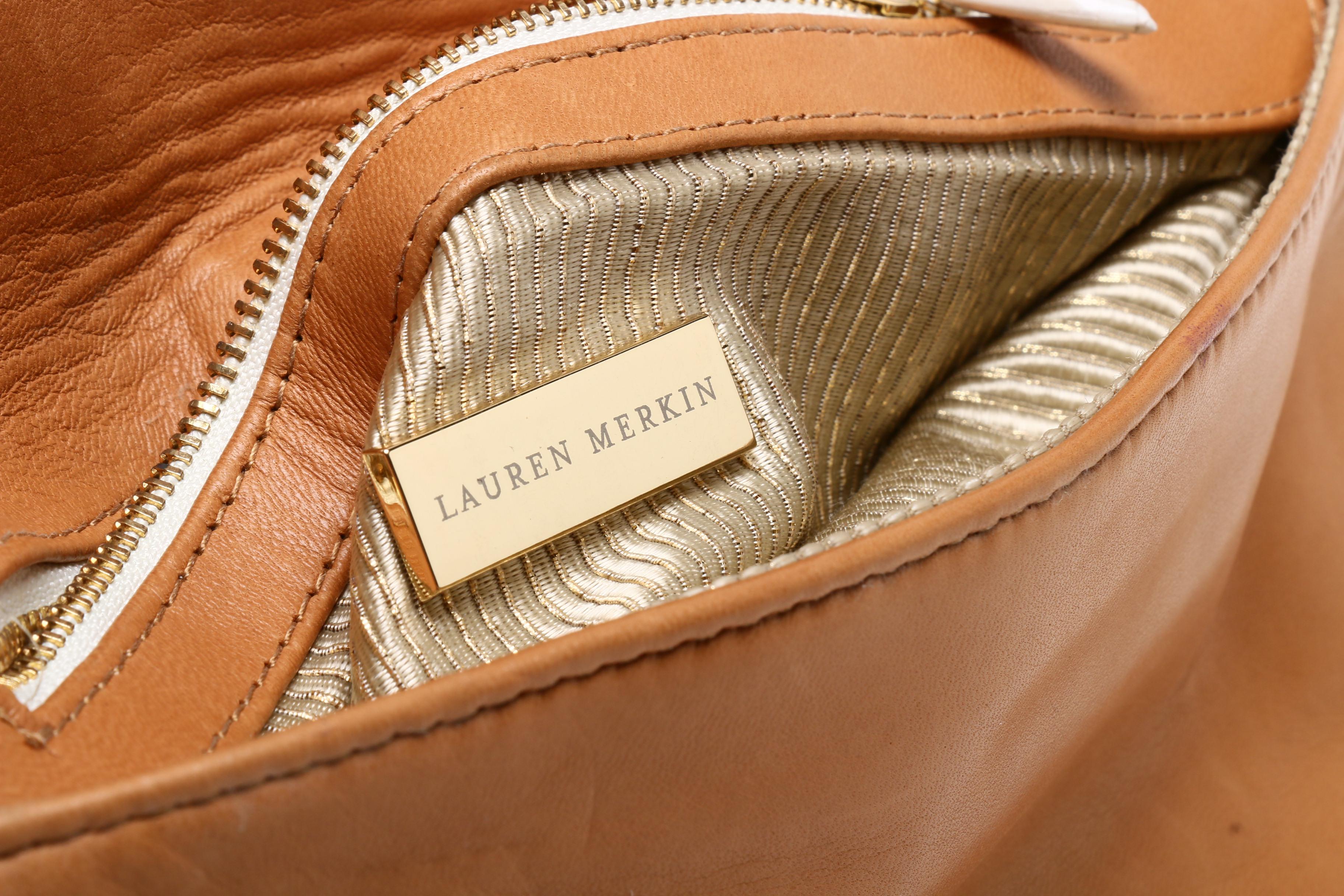 Tory Burch Brown Leather Bag, Lauren Merkin Leather Clutch and BCBG Bag