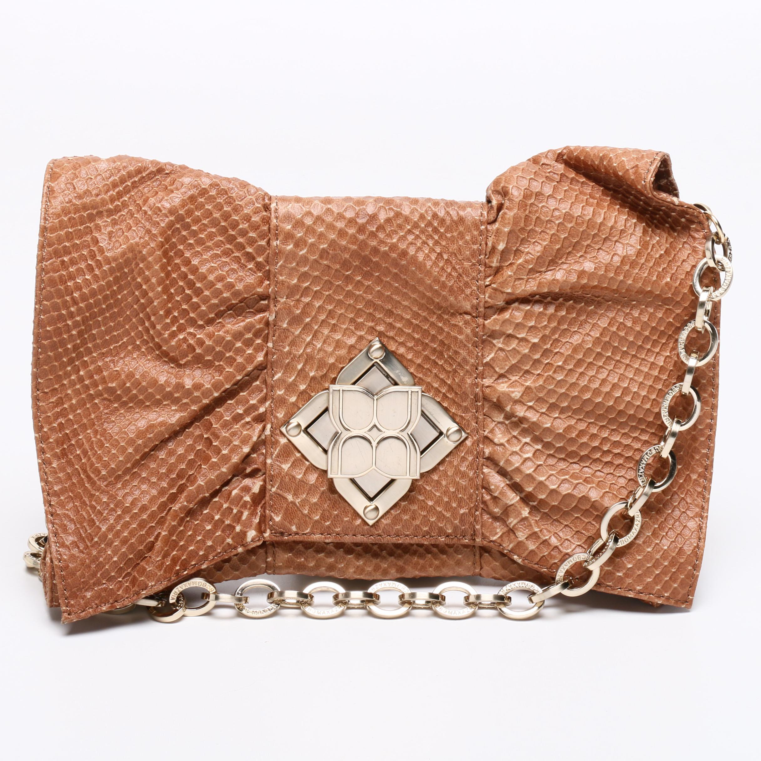 Tory Burch Brown Leather Bag, Lauren Merkin Leather Clutch and BCBG Bag