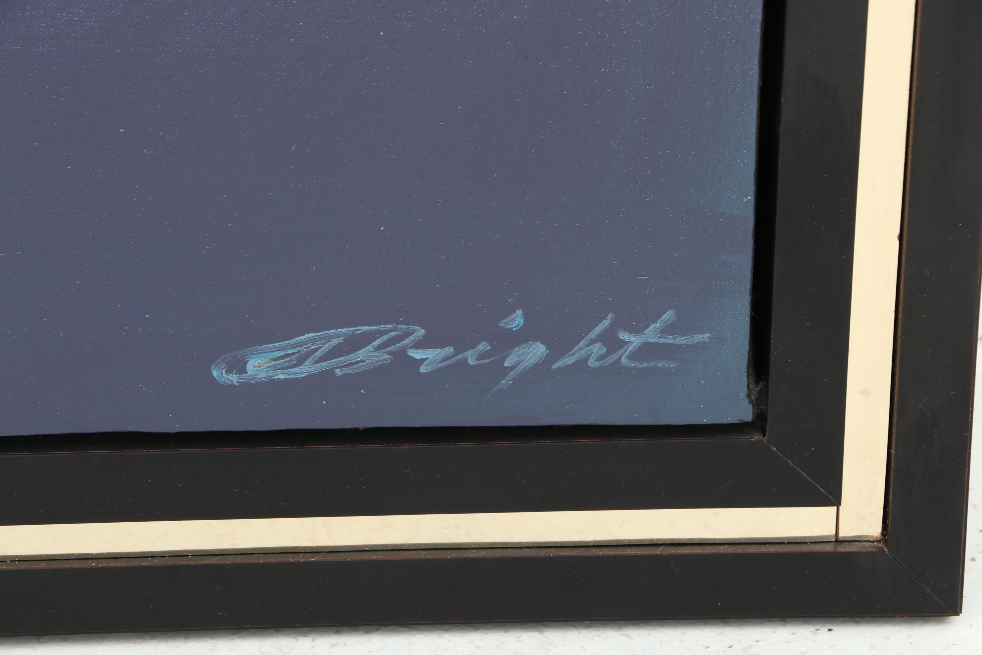 Alfred L. Bright Abstract Oil Painting