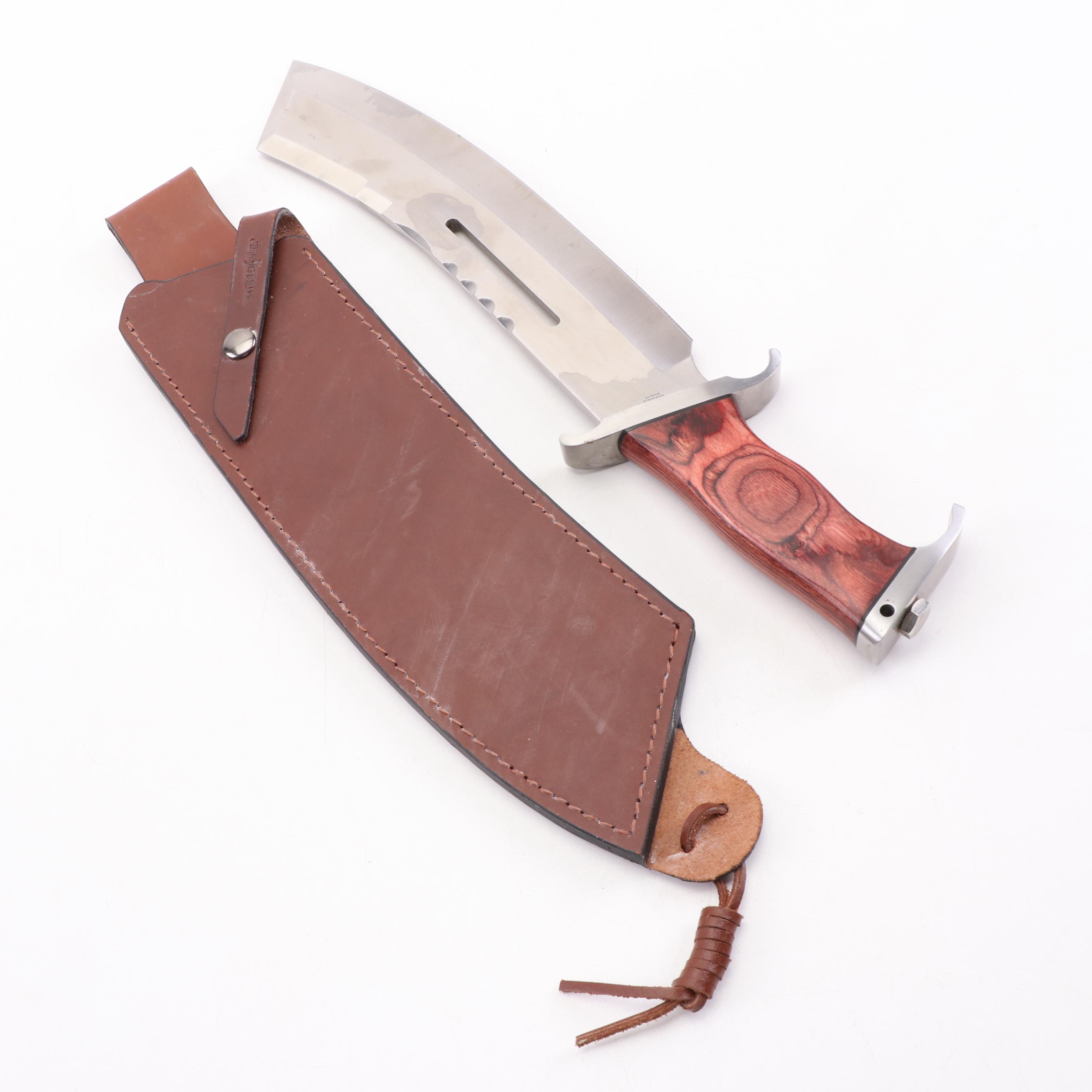 Hibben IV Combat Machete with Hardwood Handle