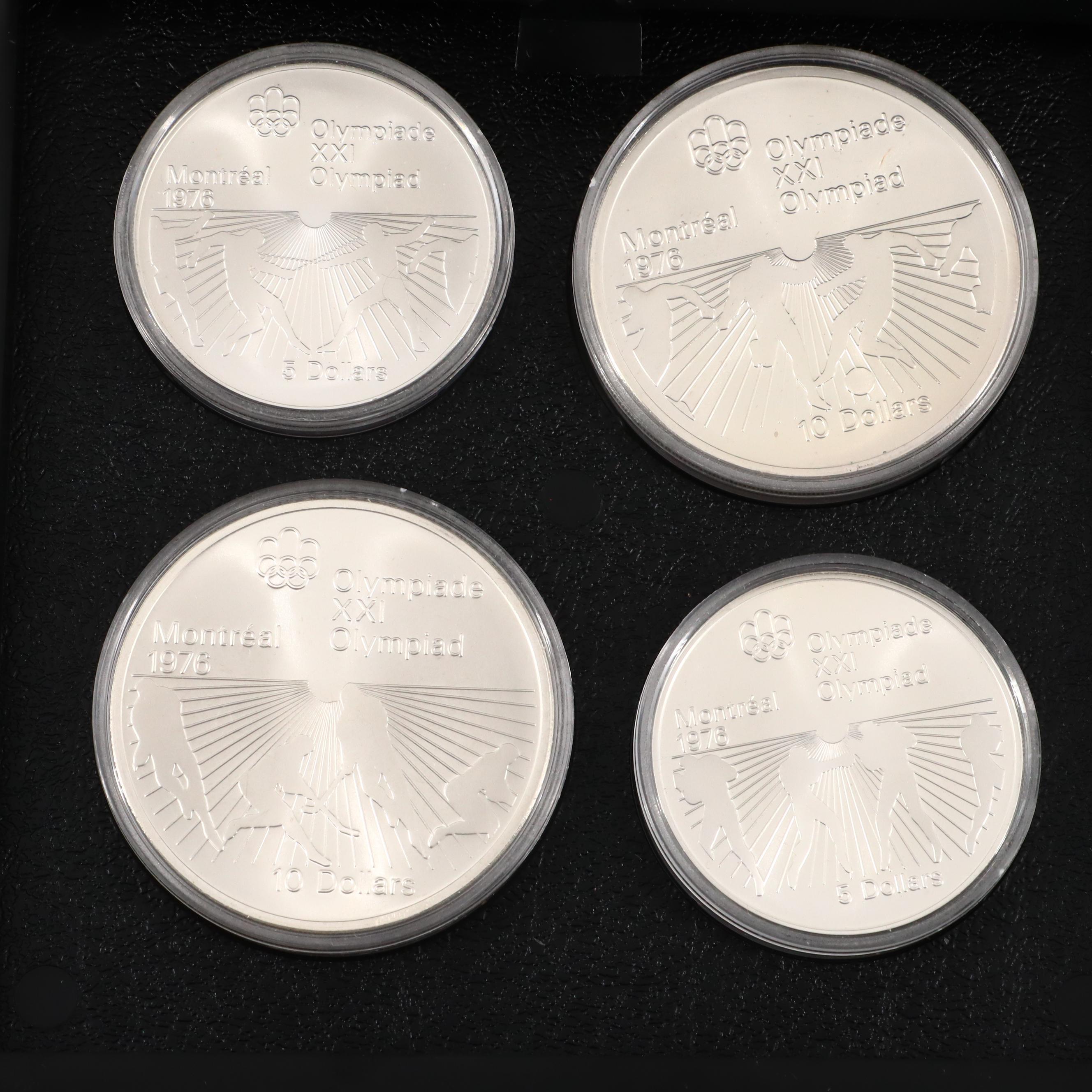 Collection of Canadian Commemorative Olympic Silver Coins