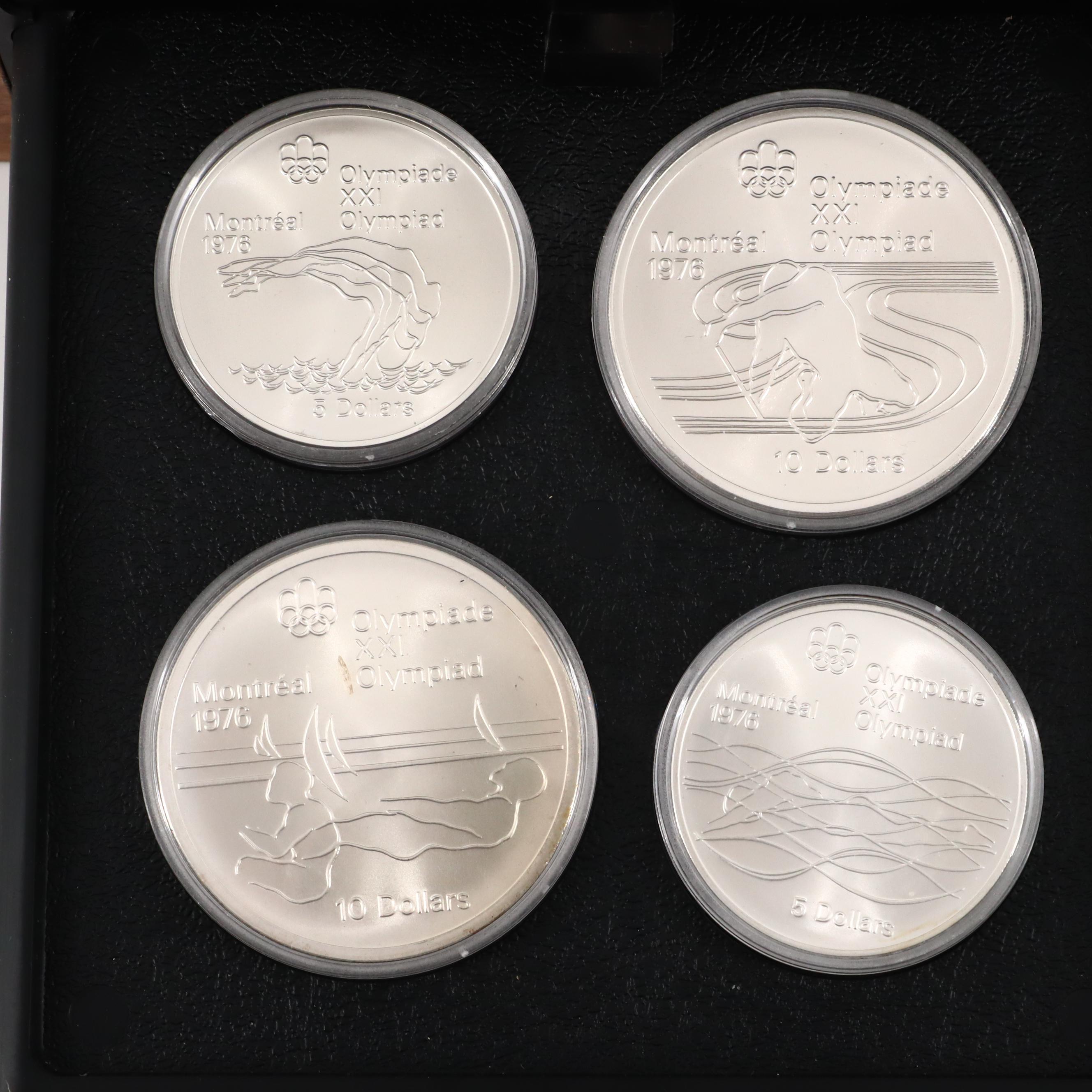 Collection of Canadian Commemorative Olympic Silver Coins