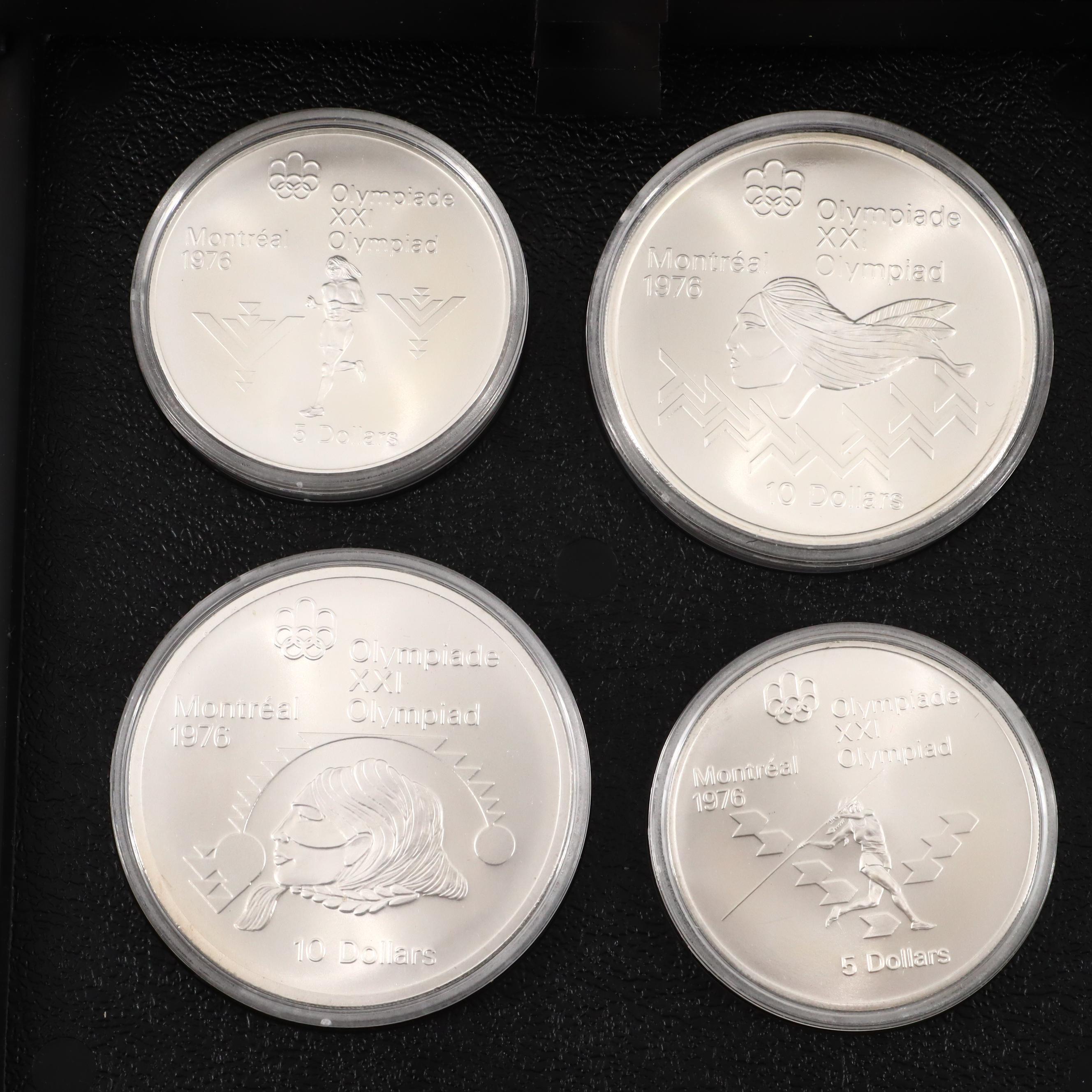 Collection of Canadian Commemorative Olympic Silver Coins