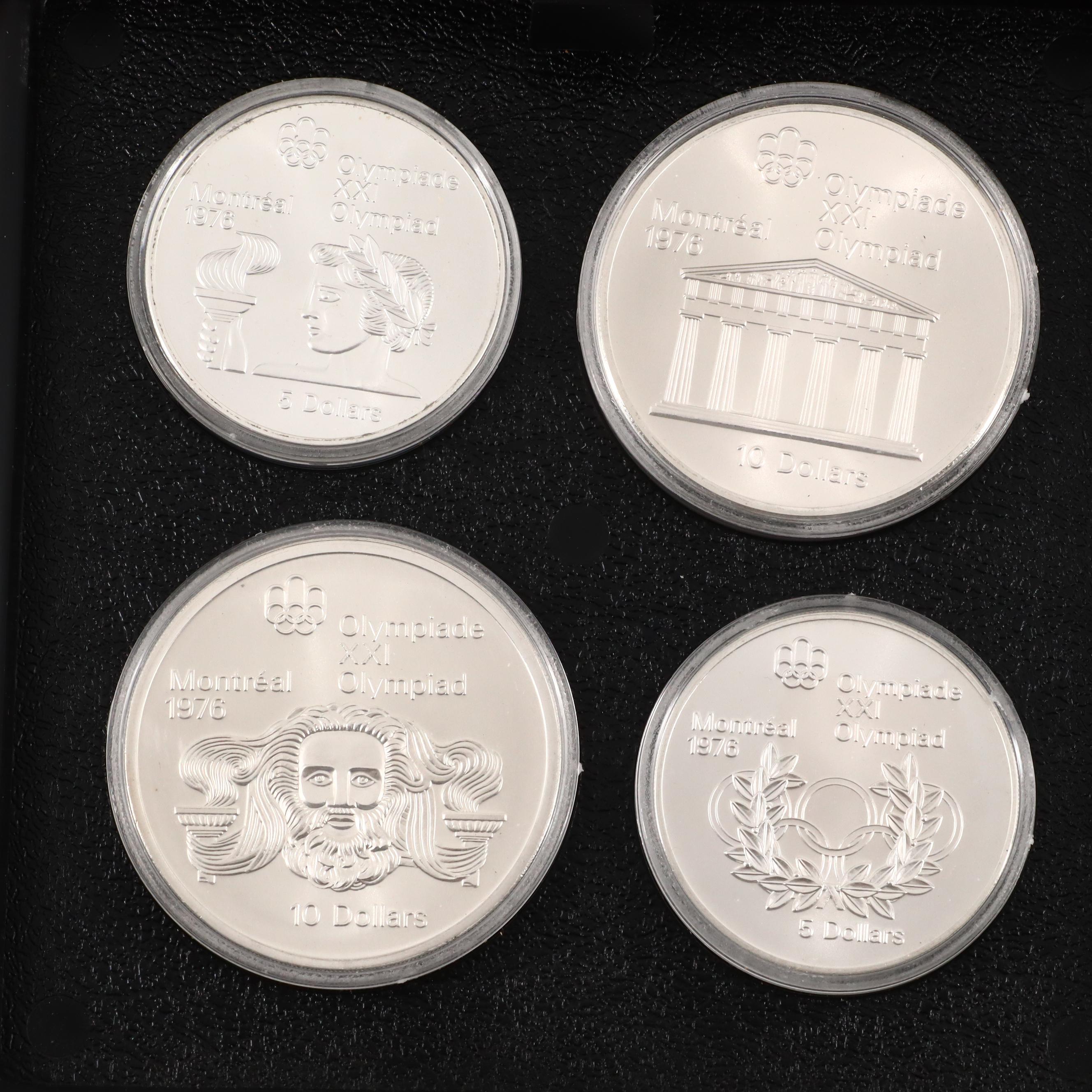 Collection of Canadian Commemorative Olympic Silver Coins