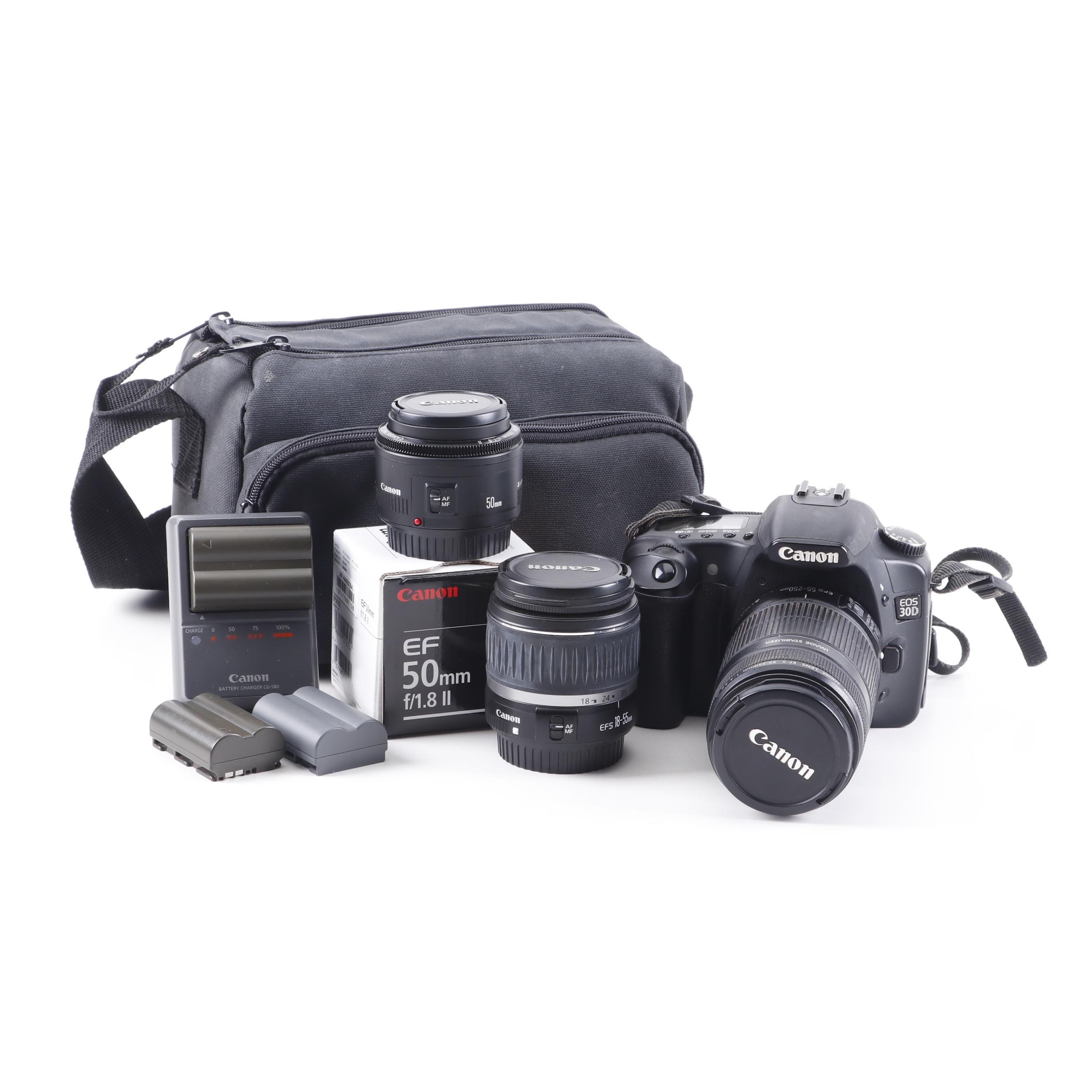 Canon EOS 30D Camera with Accessories