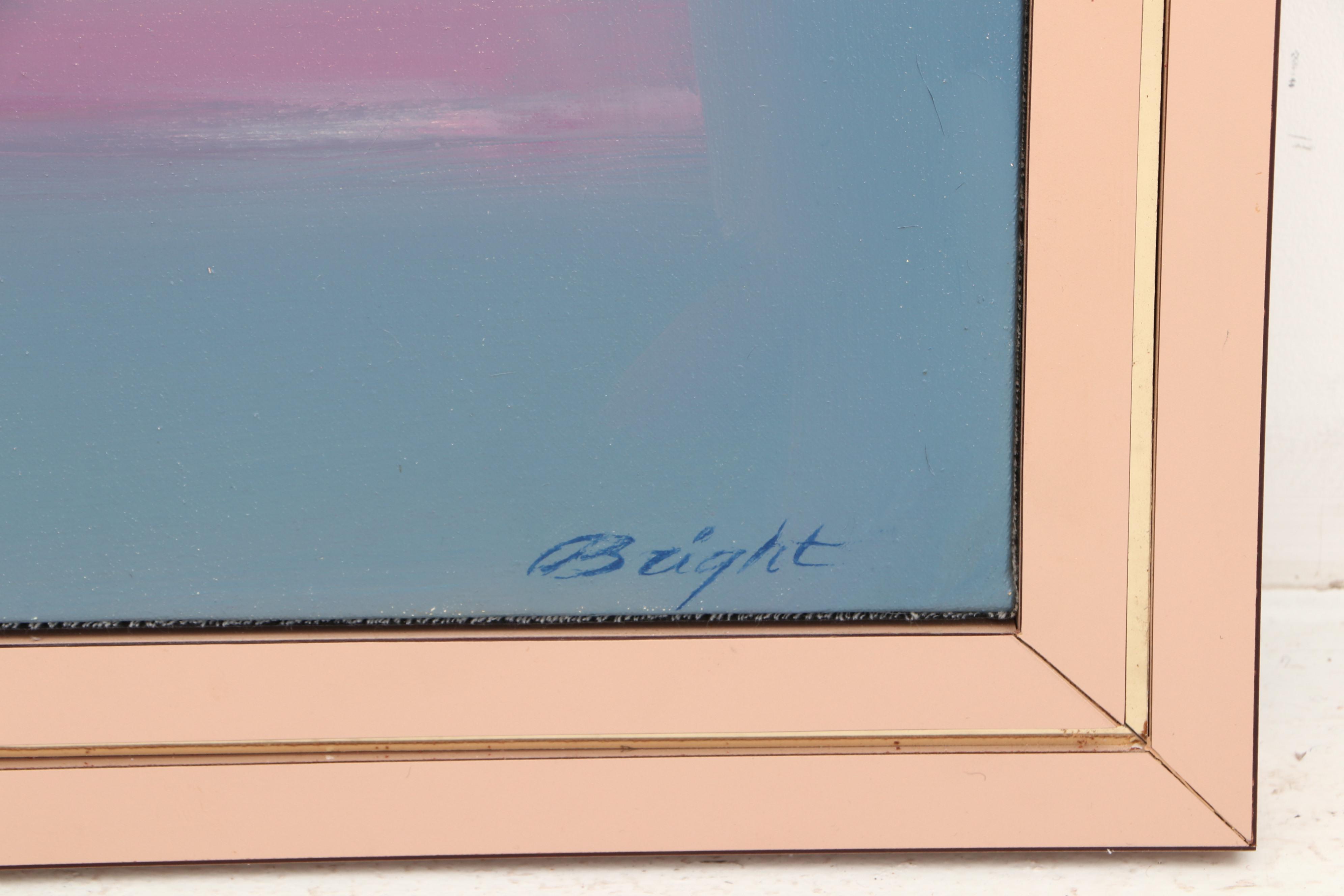 Alfred L. Bright Abstract Oil Painting