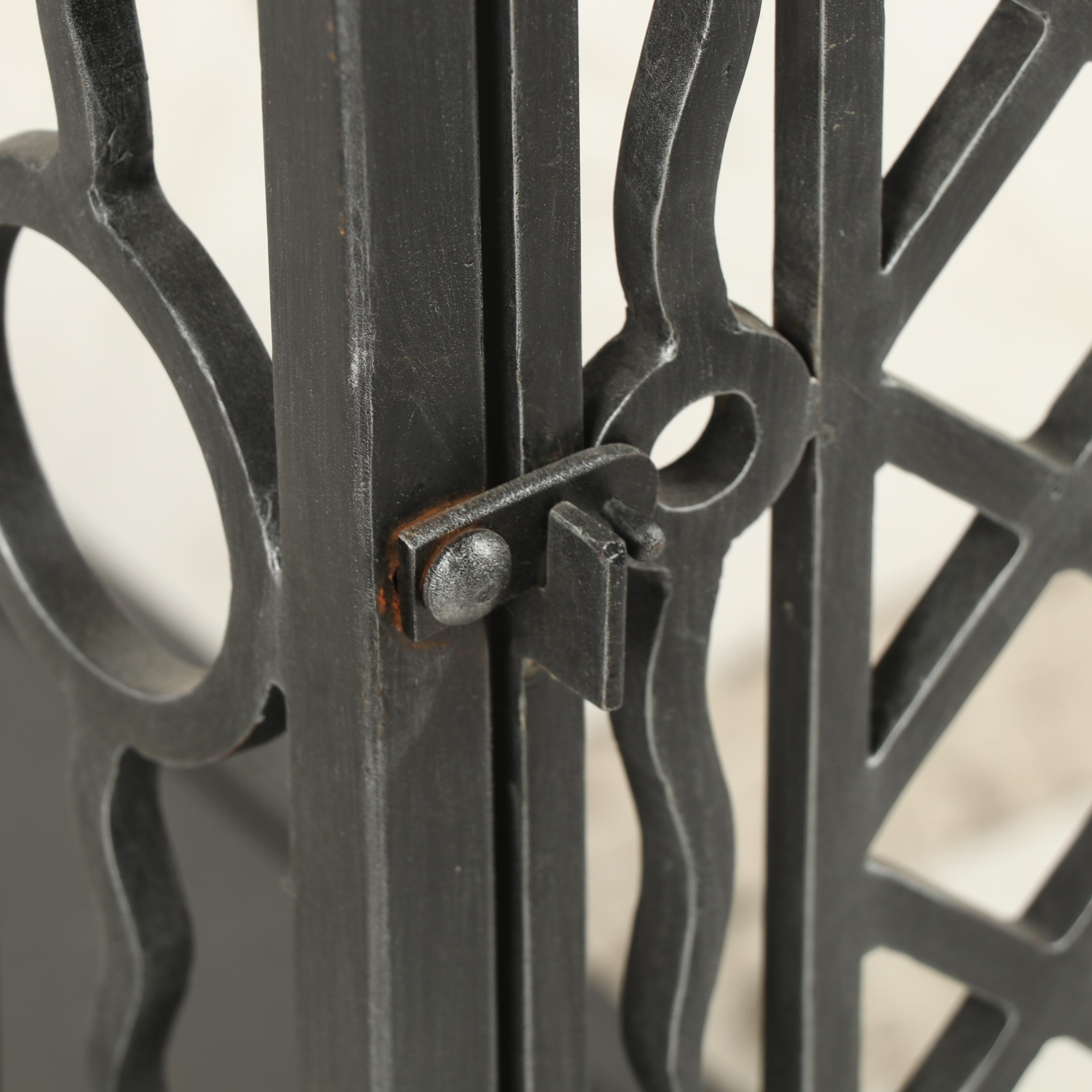 Contemporary Renaissance Style Patinated Metal Console Table