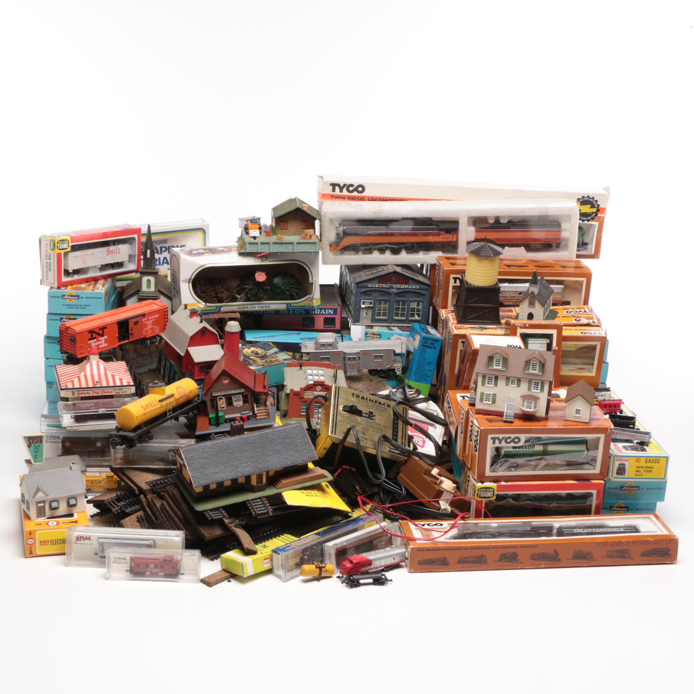 HO Trains, Buildings, and Accessories Including Tyco, Lionel, and More