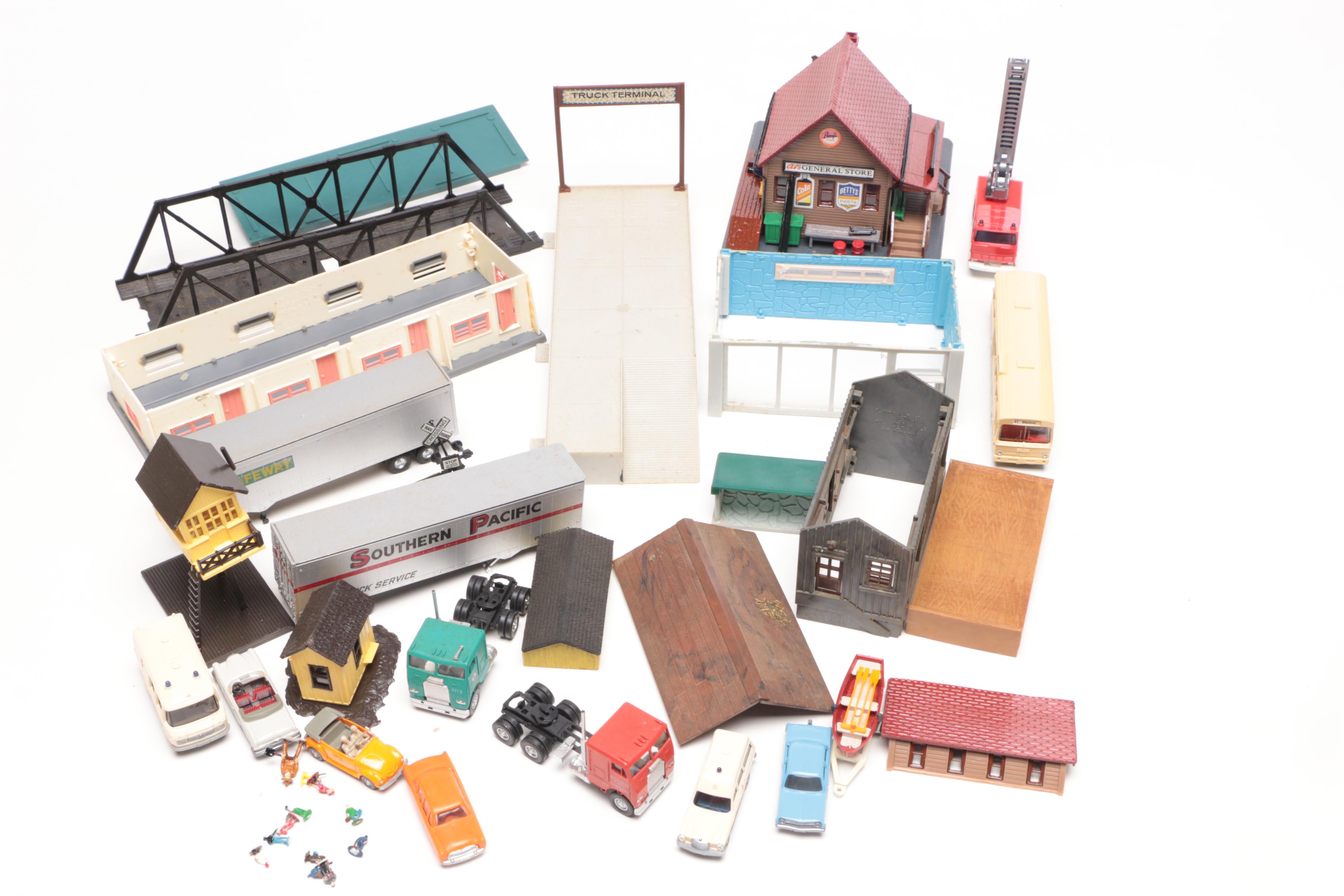 HO Trains, Buildings, and Accessories Including Tyco, Lionel, and More