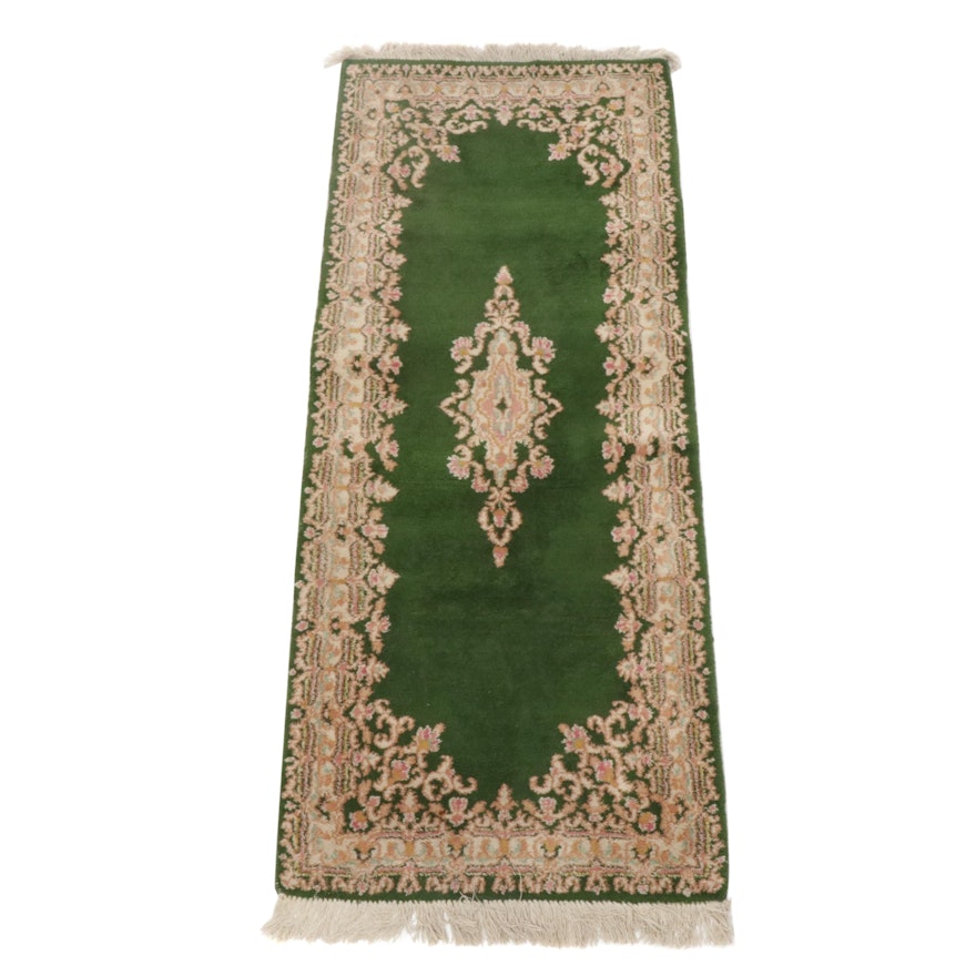 2'6 x 6'8 Hand-Knotted Persian Kerman Runner, circa 1980