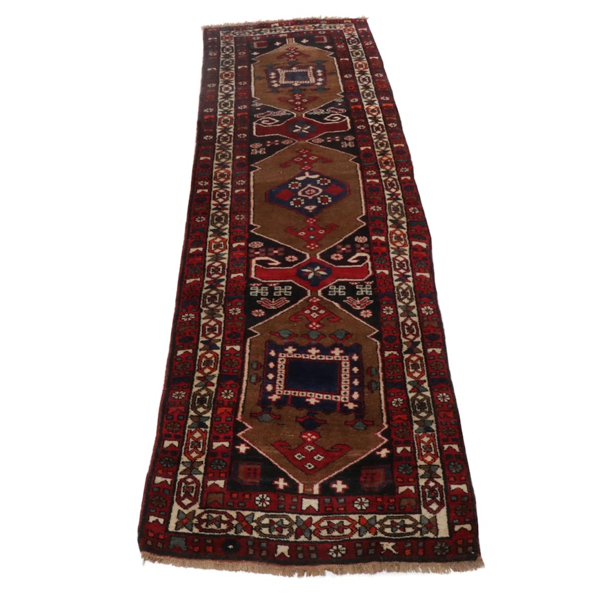 3'10 x 13'1 Hand-Knotted Northwest Persian Carpet Runner, circa 1960