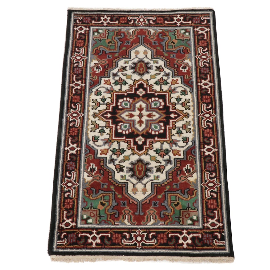 3'1 x 5'2 Hand-Knotted Indo-Persian Heriz Rug