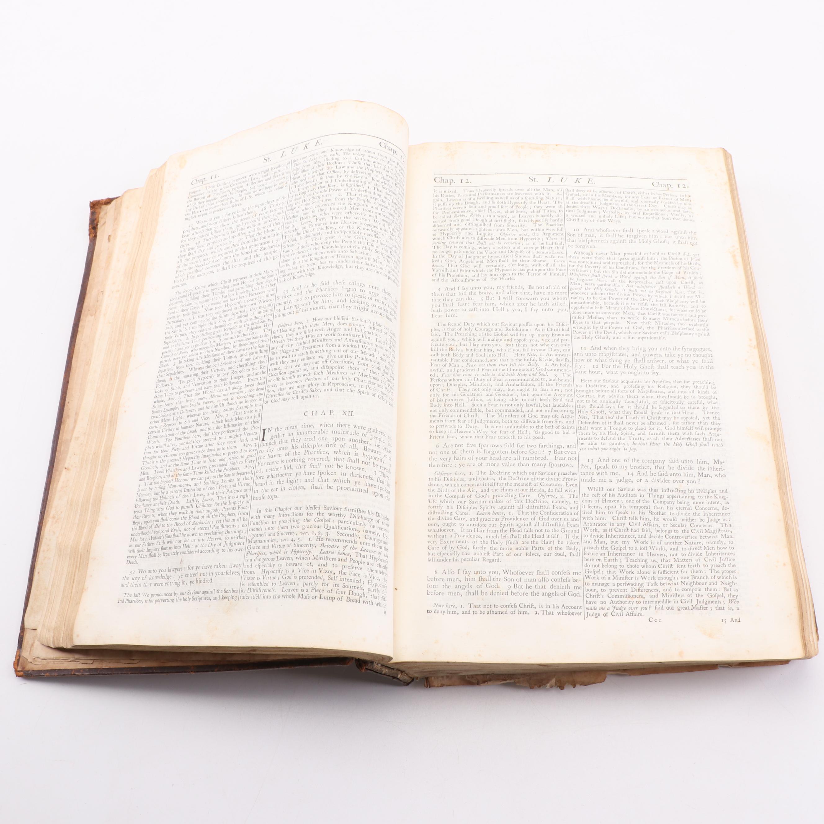 1739 "Burkitt on the New Testament" by William Burkitt