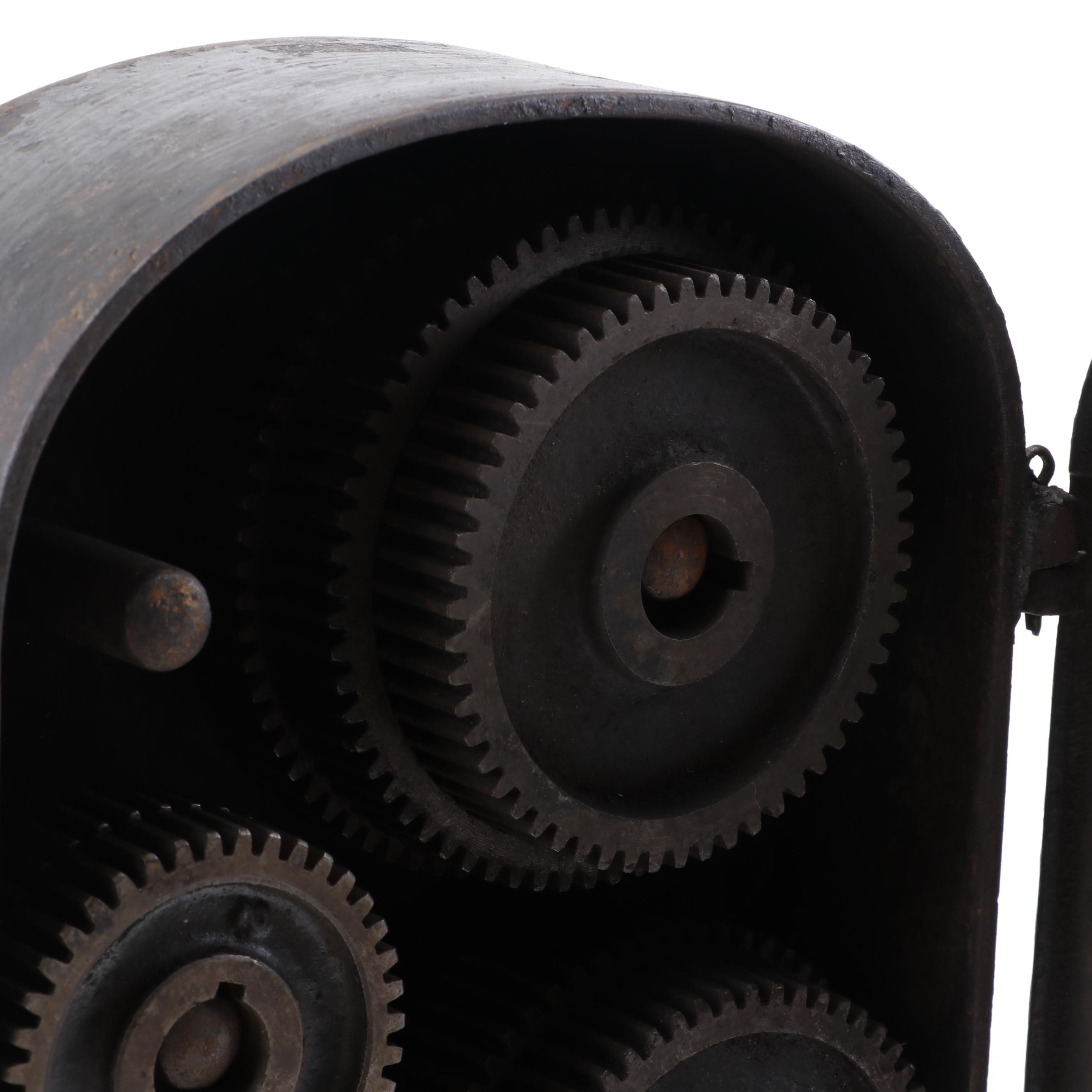 F.E. Reed & Co. Cast Iron Gear Box, Early 20th Century
