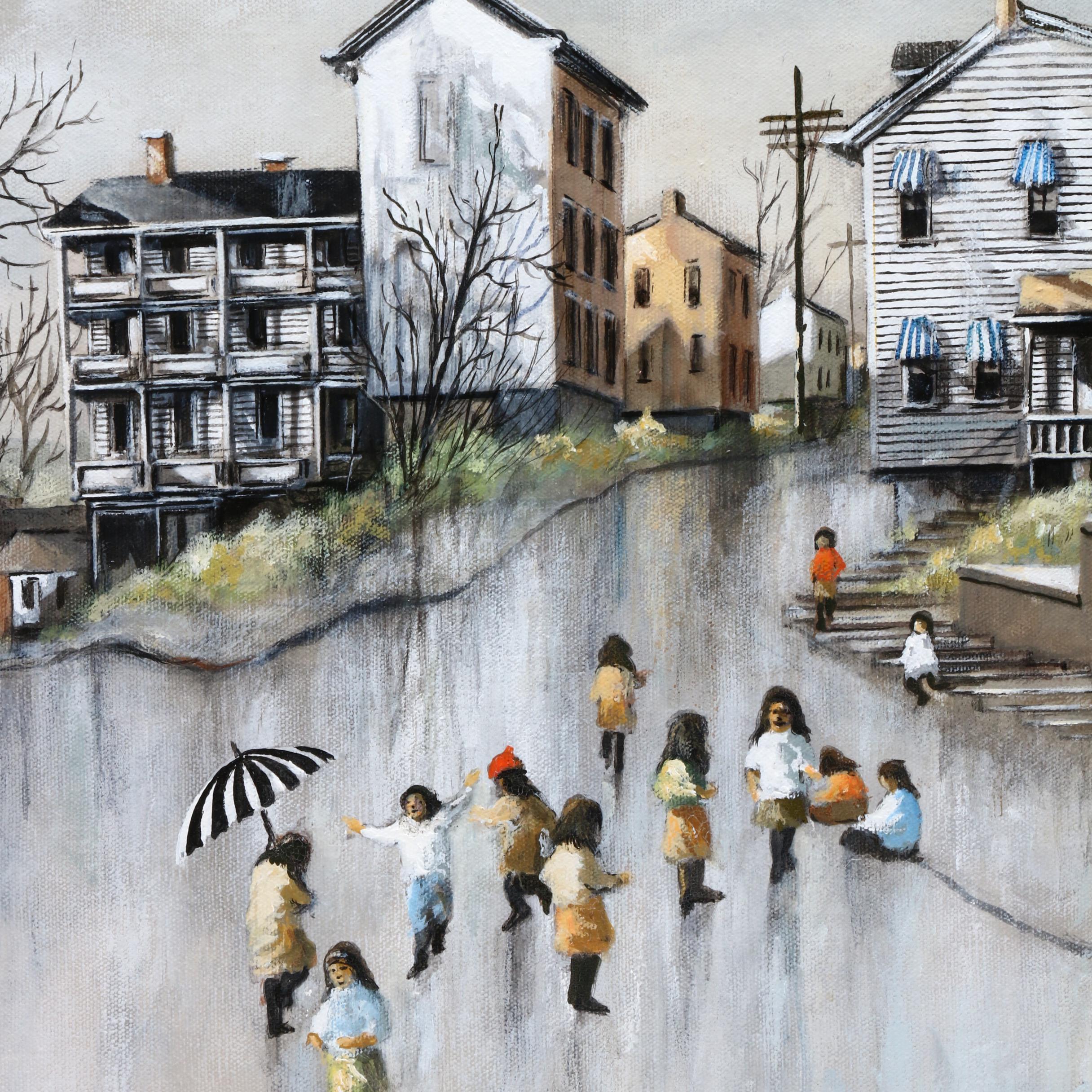 Robert Fabe Oil Painting "September Rain"