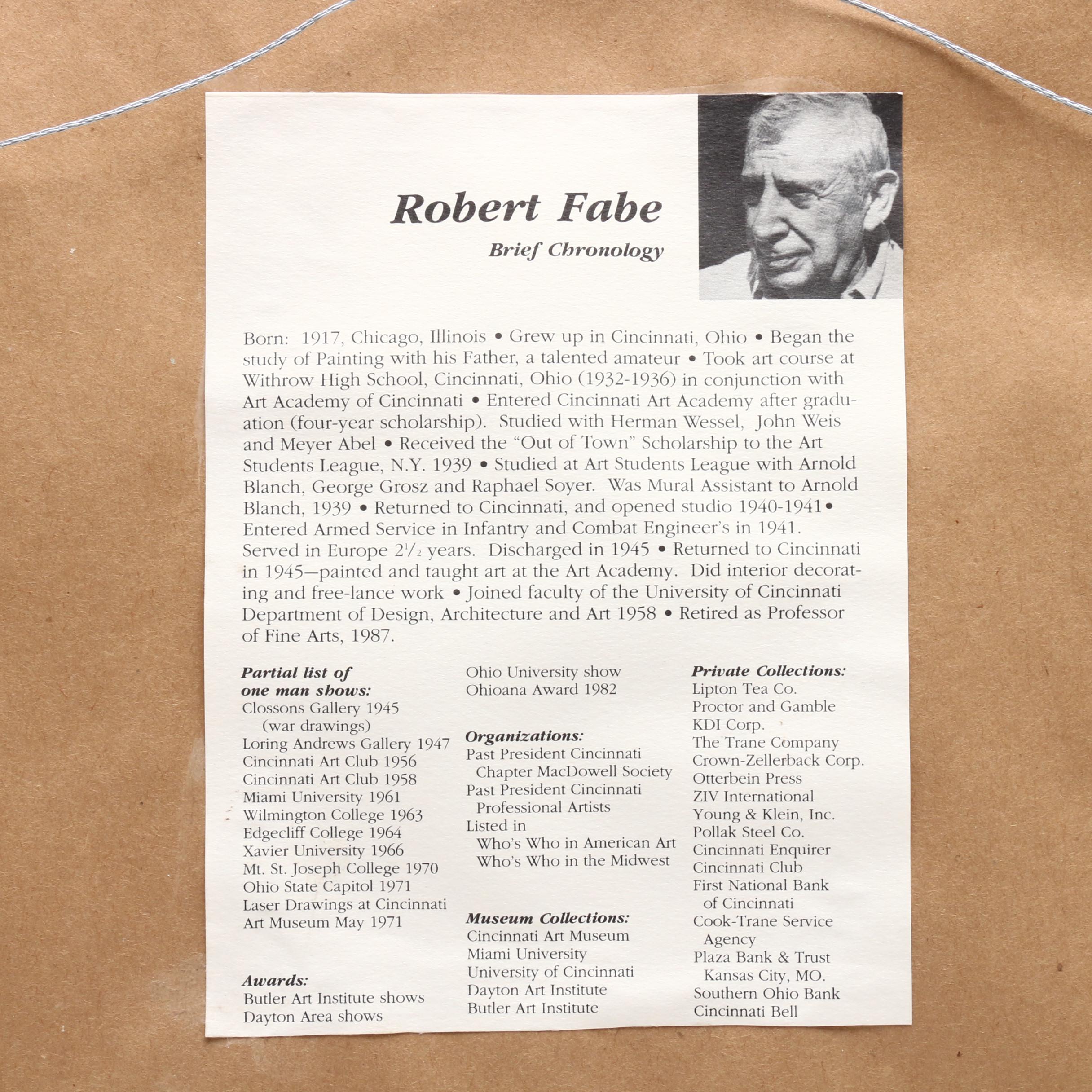 Robert Fabe Oil Painting "September Rain"