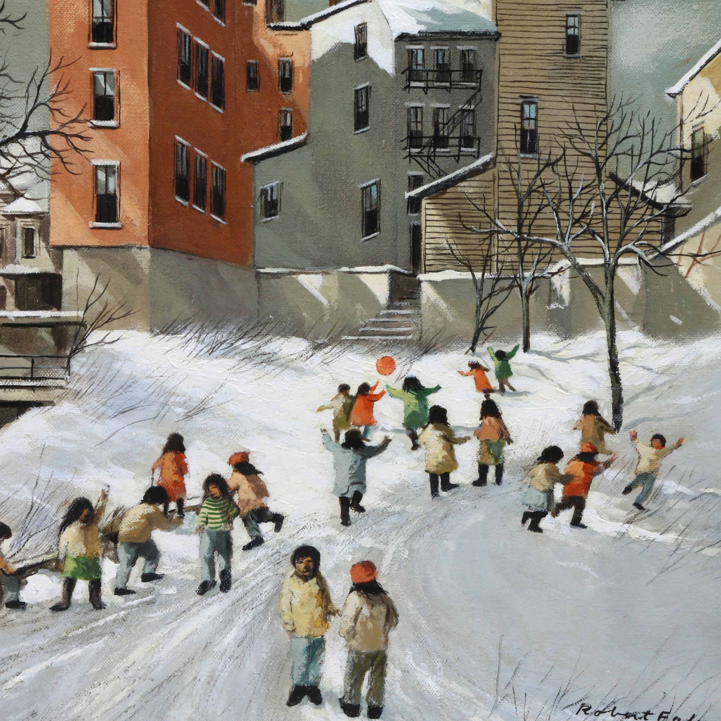 Robert Fabe Oil Painting "Winter Morning"