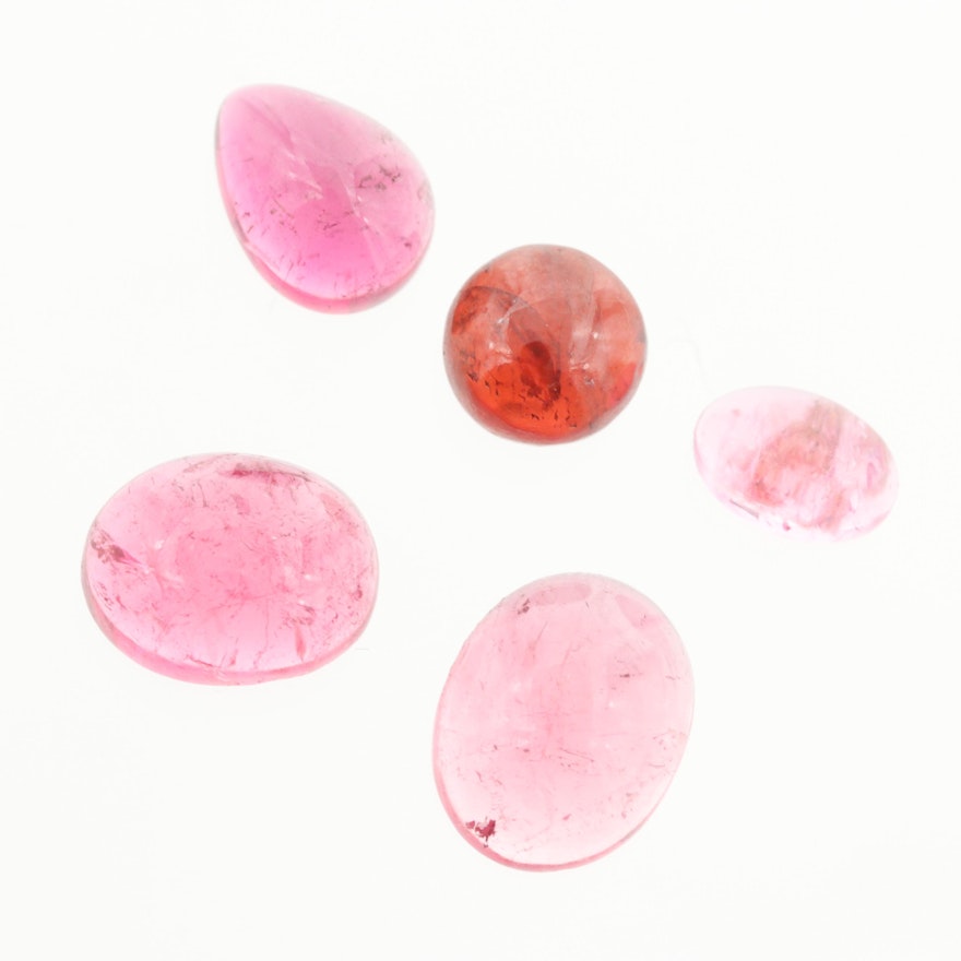 Loose 6.98 CTW Pink Tourmaline Gemstones