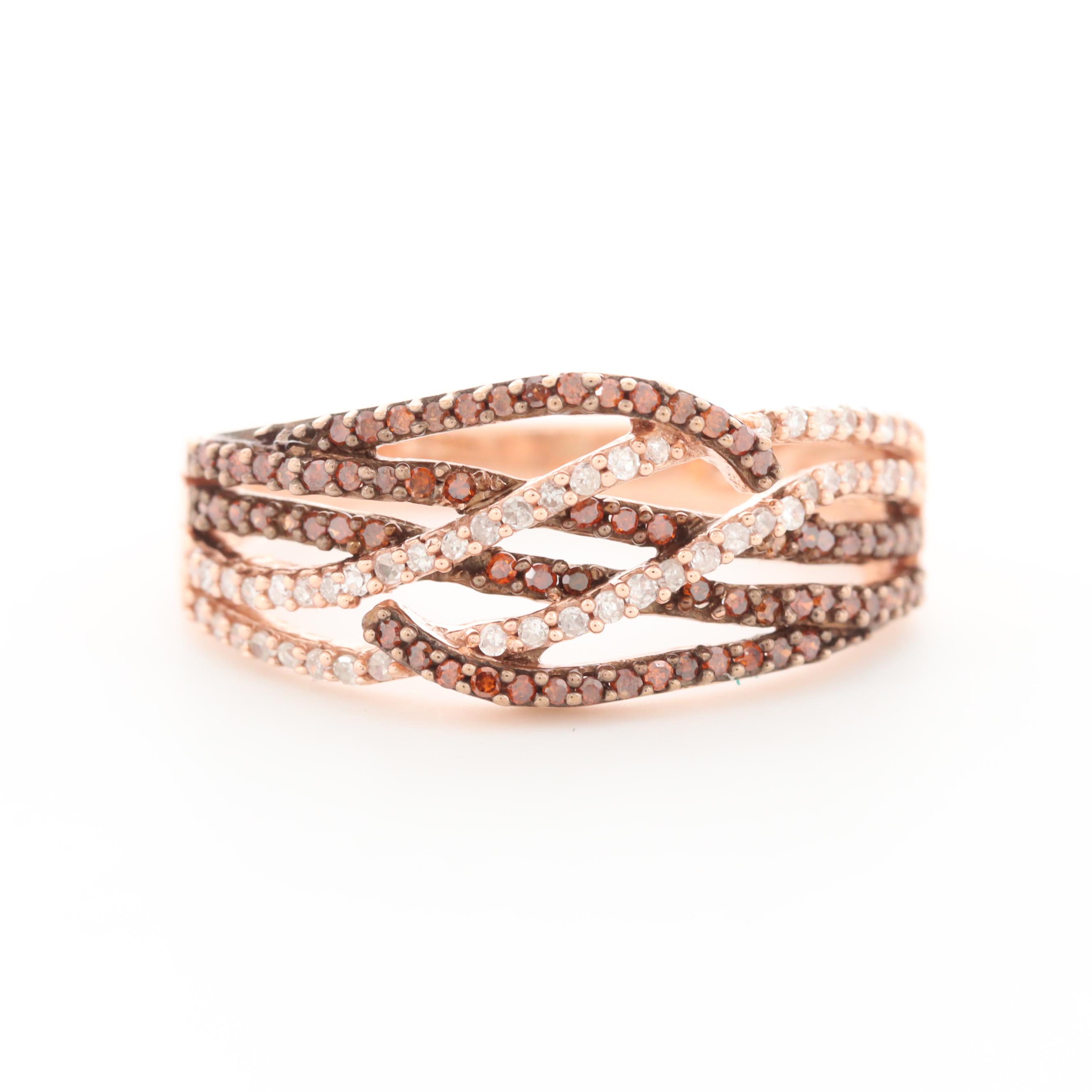 10K Rose Gold DIamond Ring