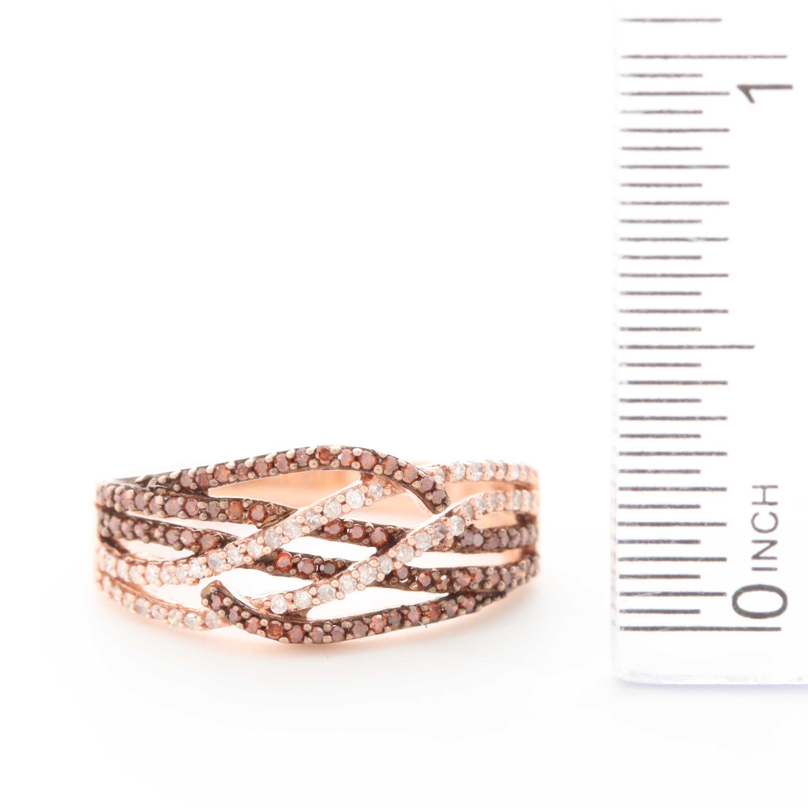 10K Rose Gold DIamond Ring