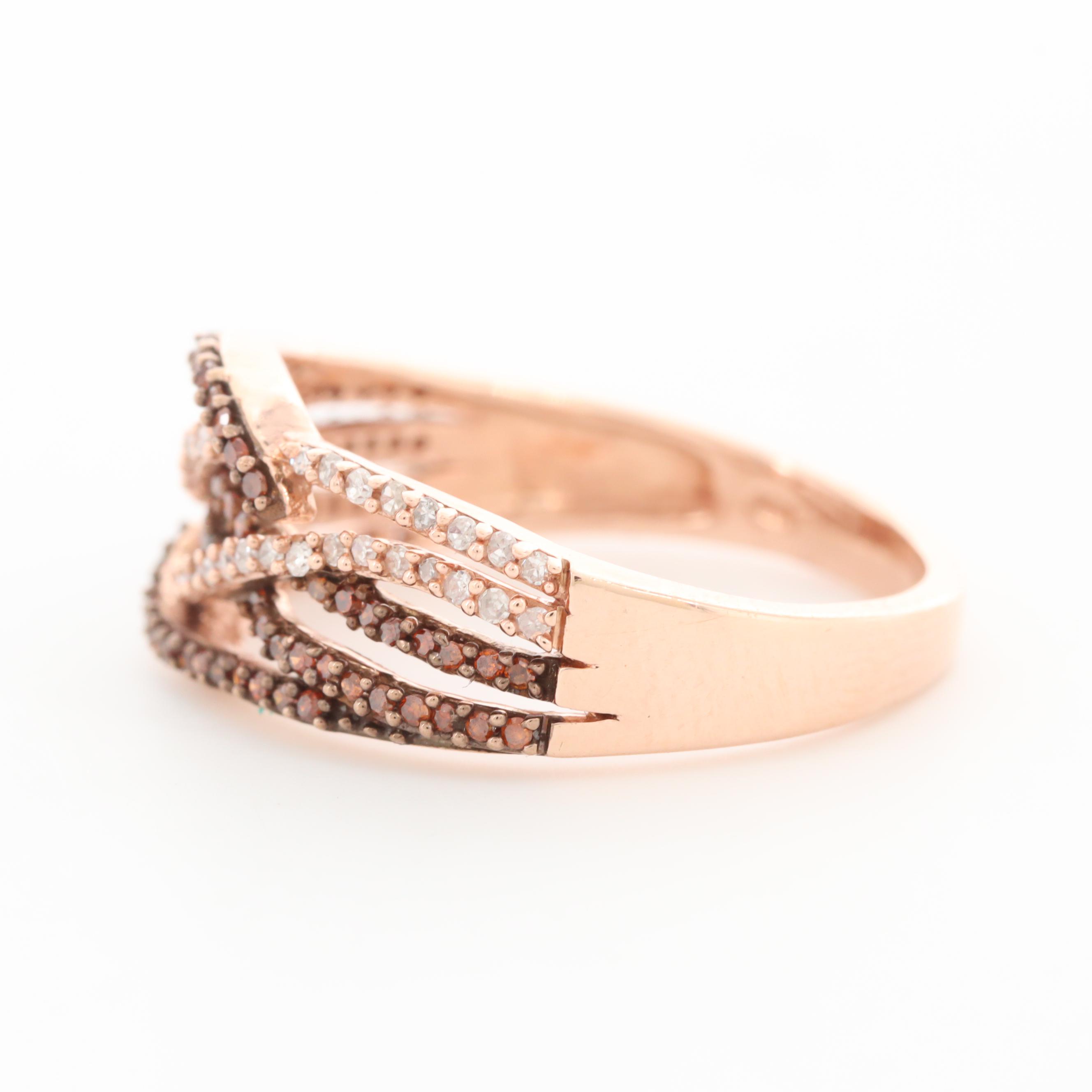 10K Rose Gold DIamond Ring