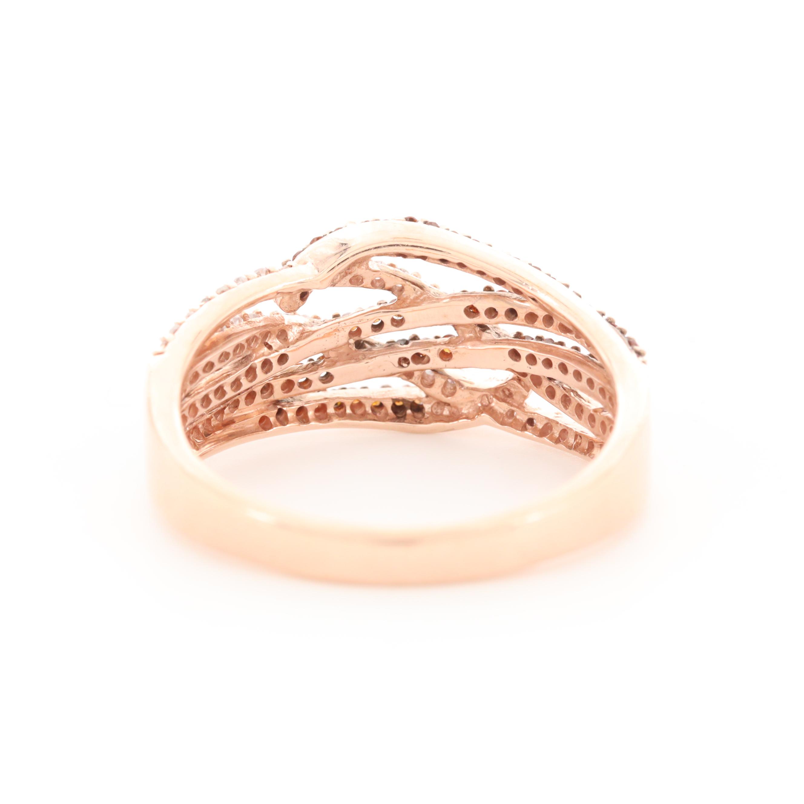 10K Rose Gold DIamond Ring