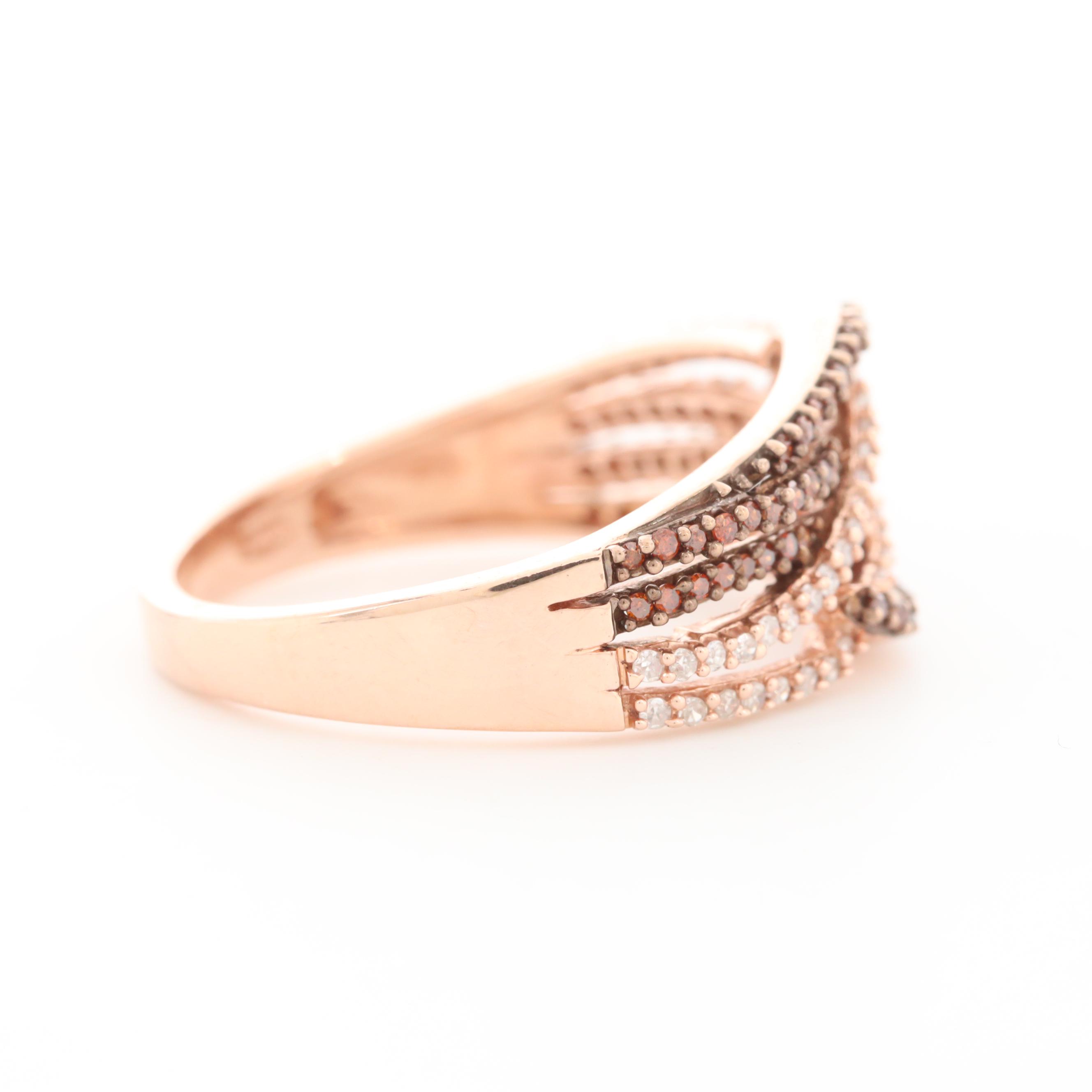 10K Rose Gold DIamond Ring