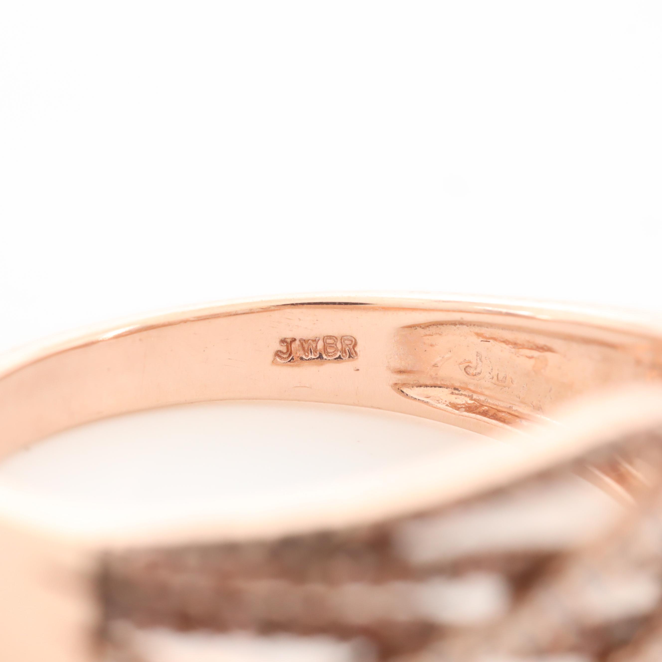 10K Rose Gold DIamond Ring