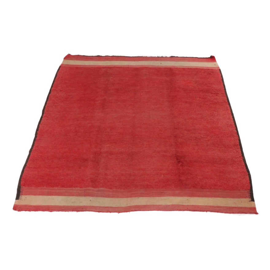 6'7 x 7'6 Hand-Knotted Persian Gabbeh Rug, circa 1920s