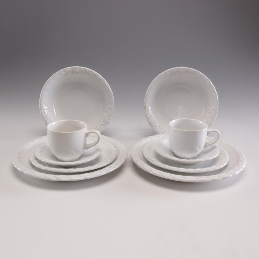 Christian Dior "French Country Rose" Ceramic Dinnerware, Circa 1990s