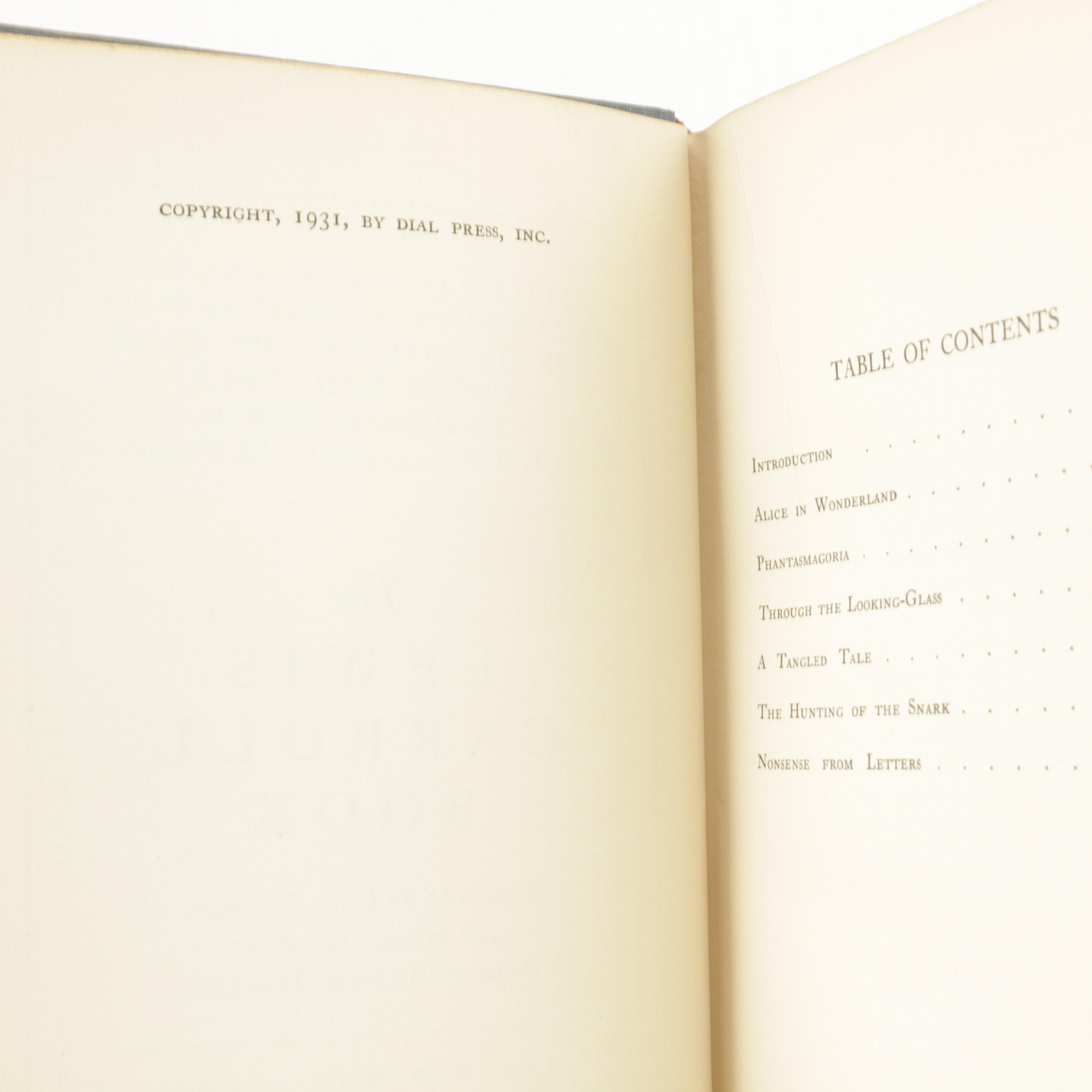 Lewis Carrol "Alice in Wonderland" Book Collection