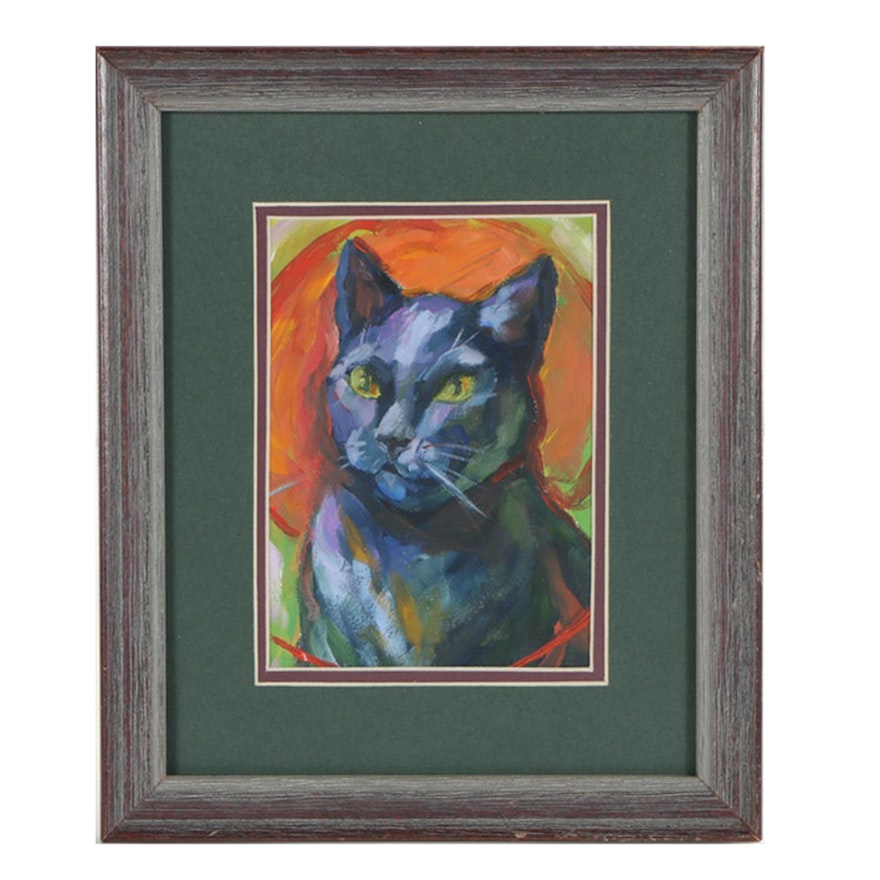 Oil Painting of Cat