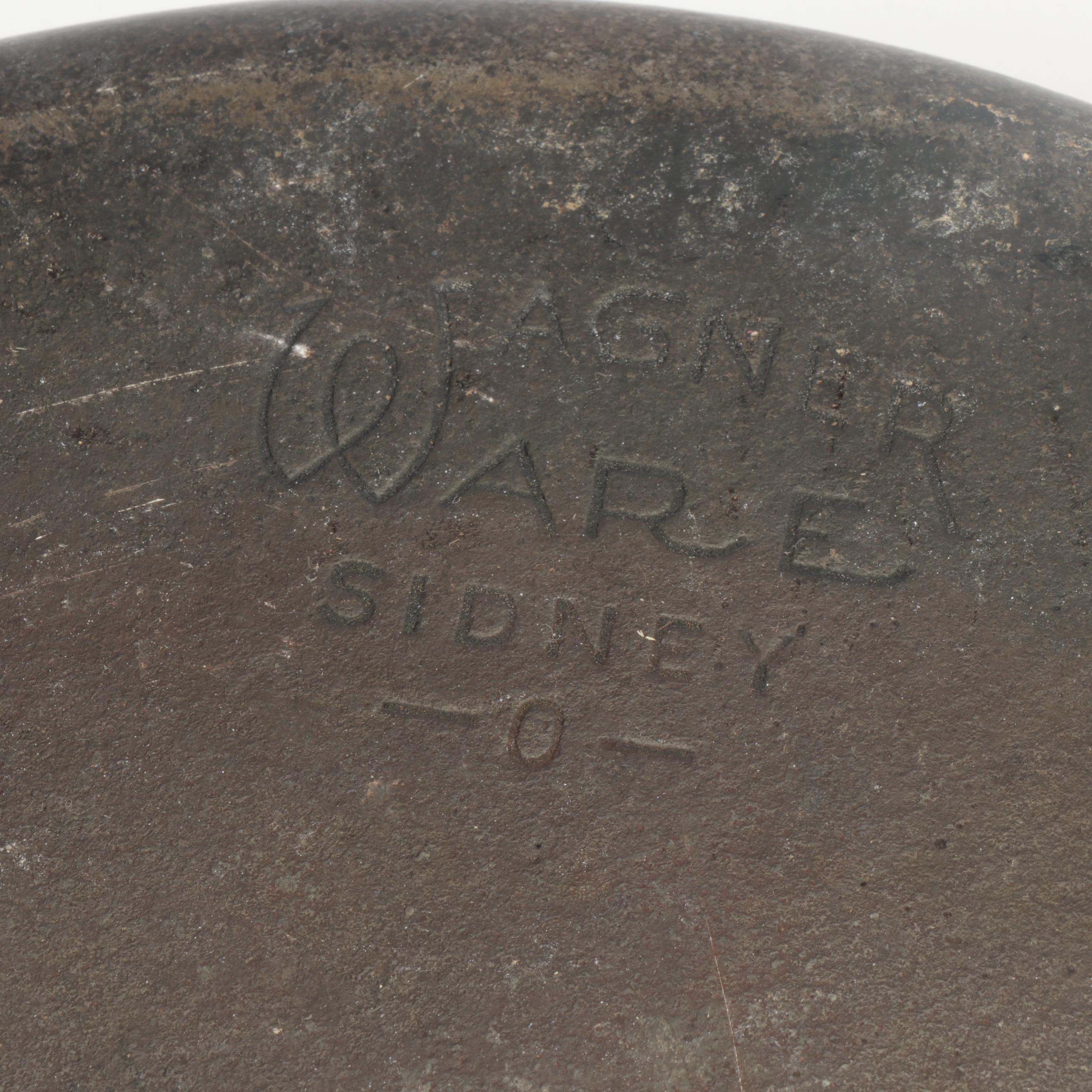 Griswold and Wagner Ware Cast Iron Skillets, Vintage