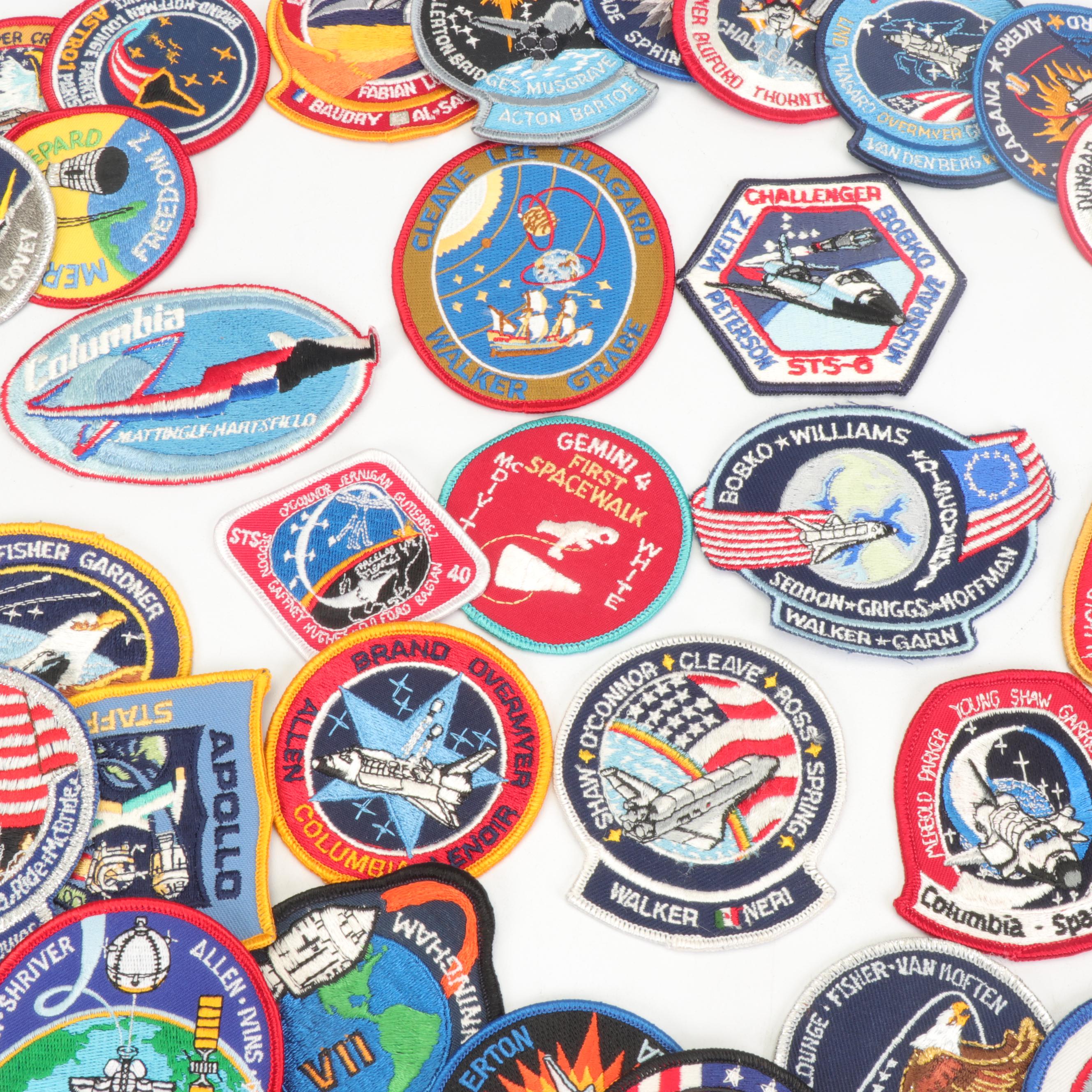 NASA Space Shuttle Missions Patches, Late 20th Century