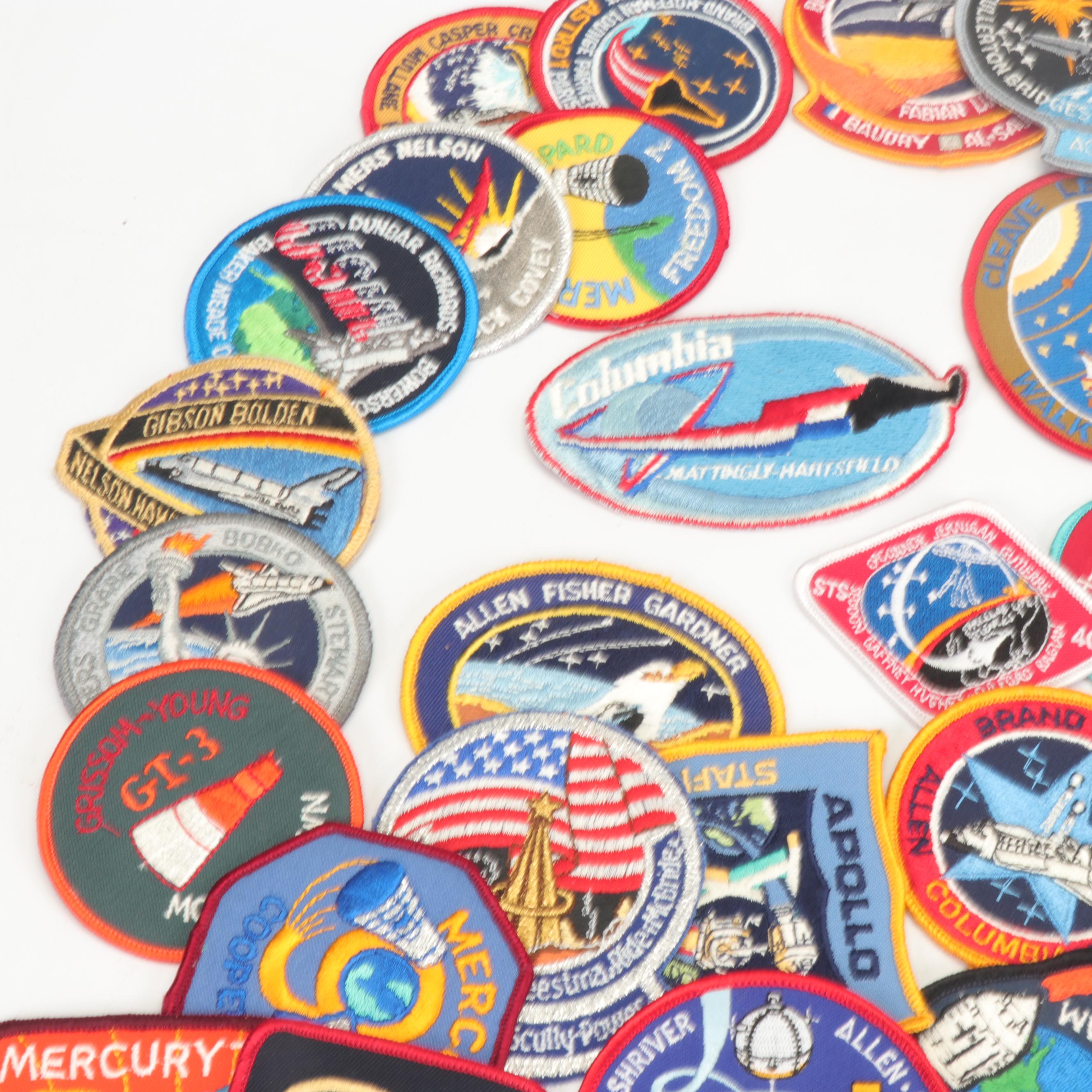 NASA Space Shuttle Missions Patches, Late 20th Century