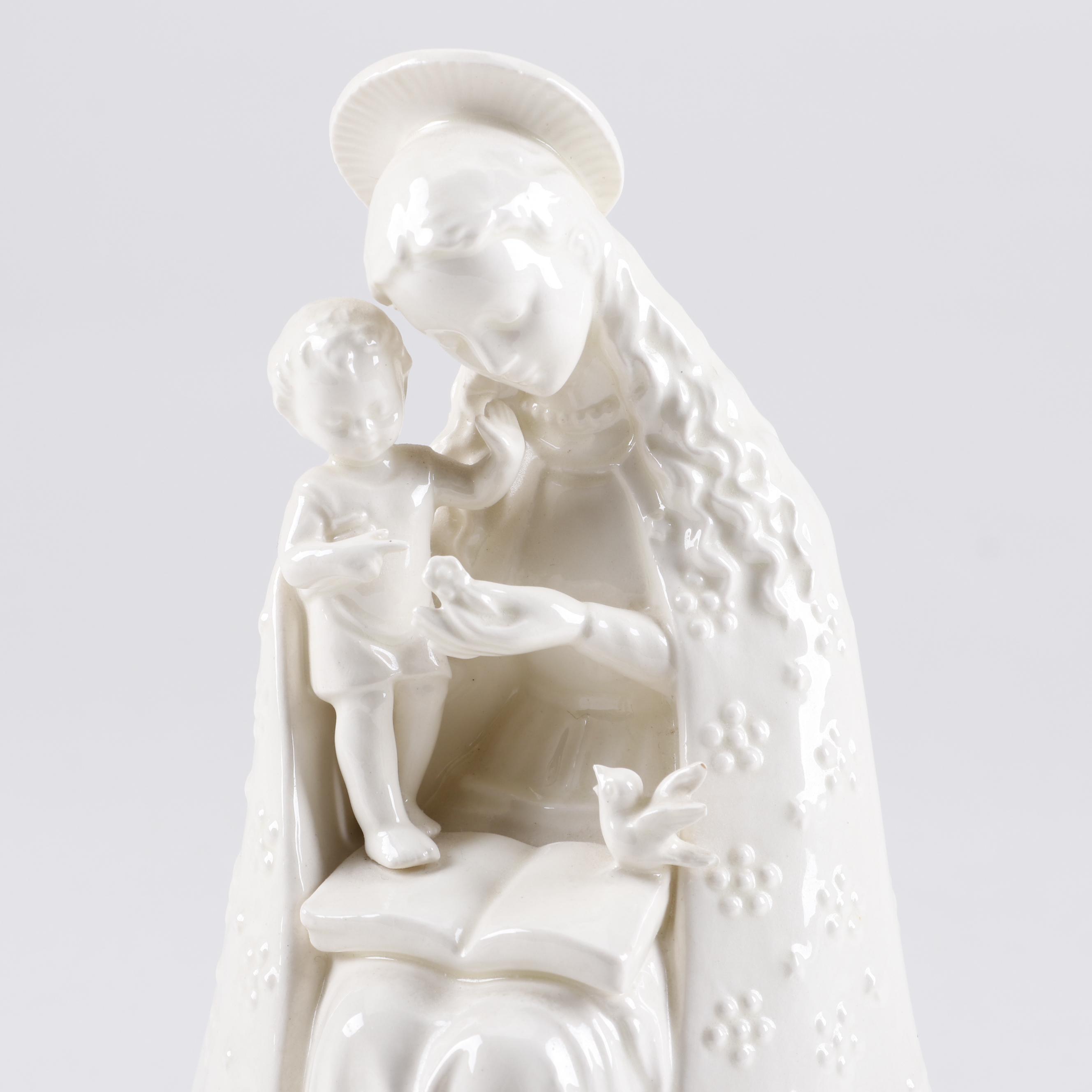 Goebel Porcelain Hummel "Flower Madonna and Child", White Edition