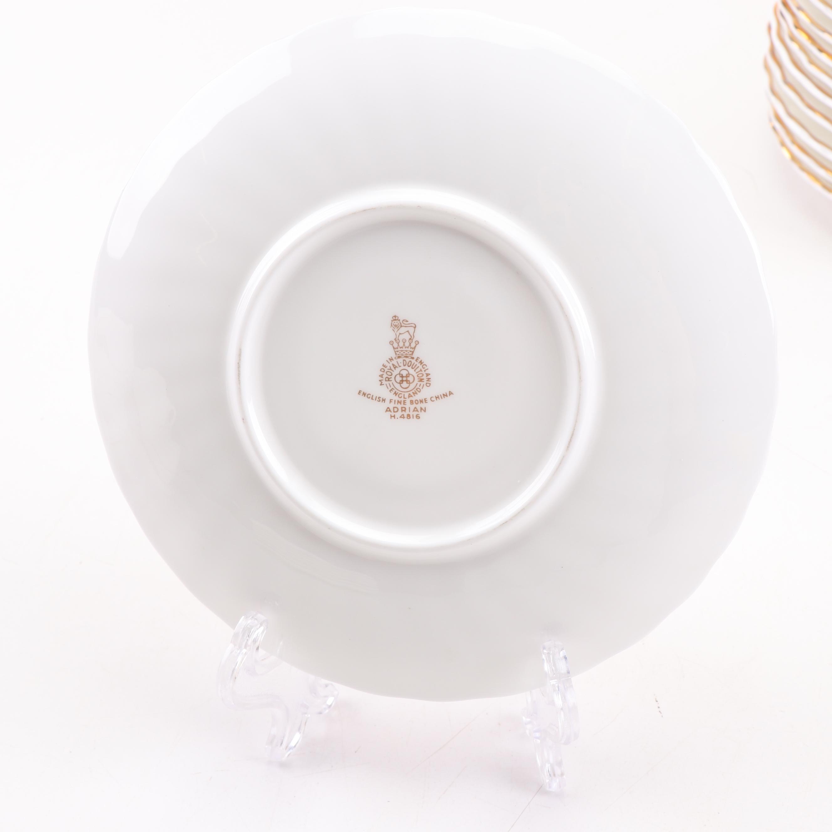 Royal Doulton "Adrian" Porcelain Dinnerware, Mid-Century