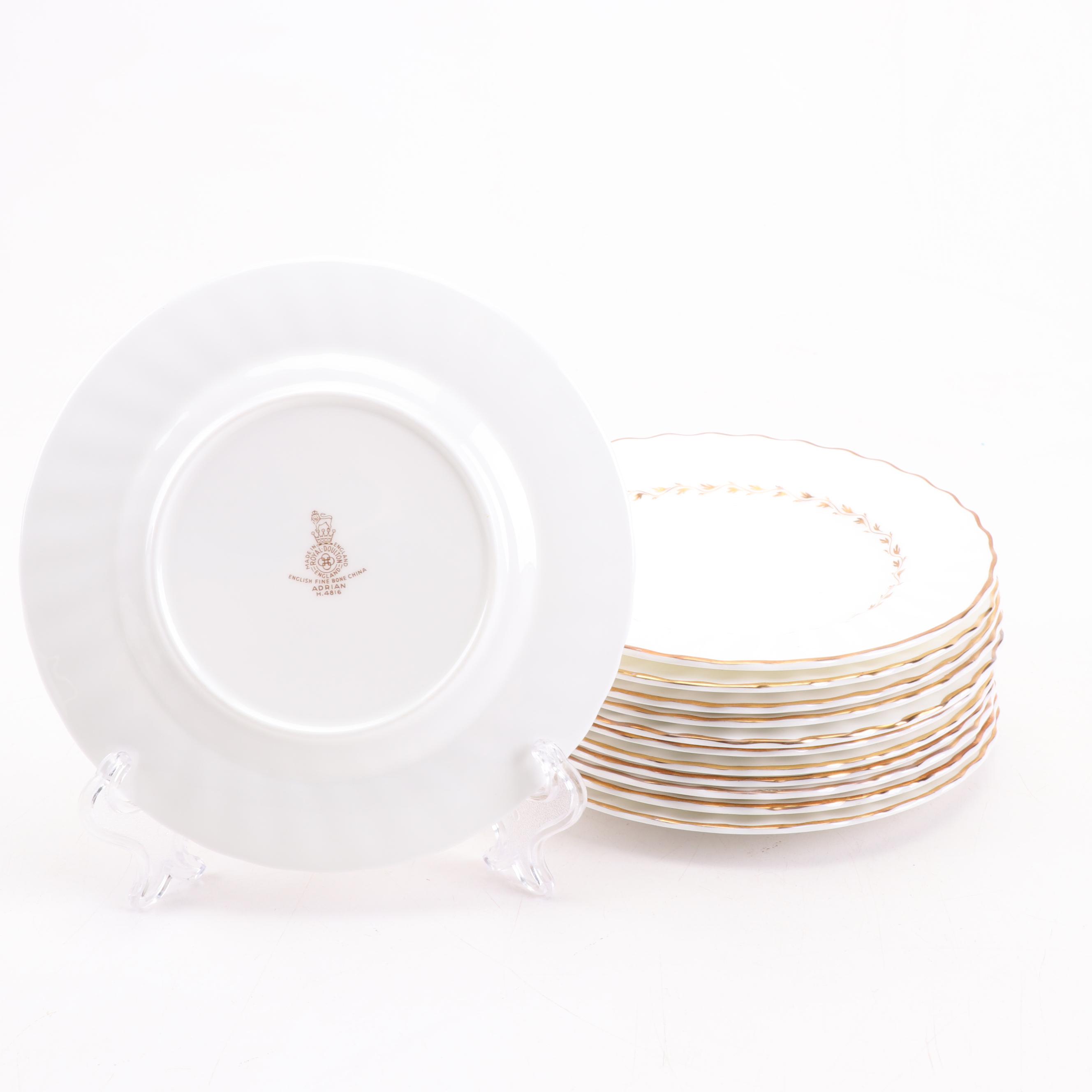 Royal Doulton "Adrian" Porcelain Dinnerware, Mid-Century