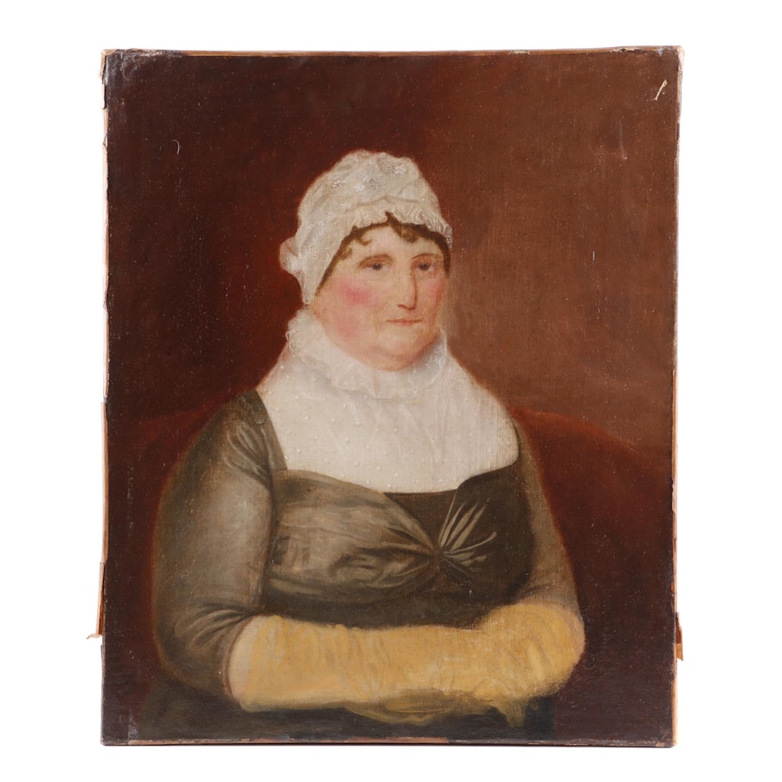 18th Century Portrait Oil Painting