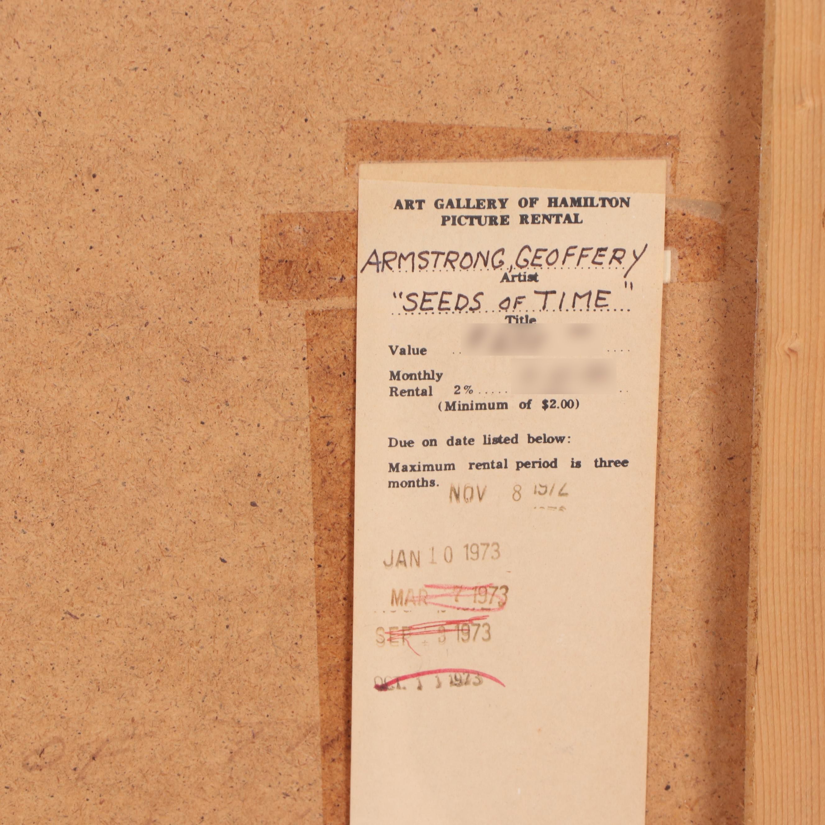 Geoffrey Armstrong Acrylic Painting "Seeds of Time"