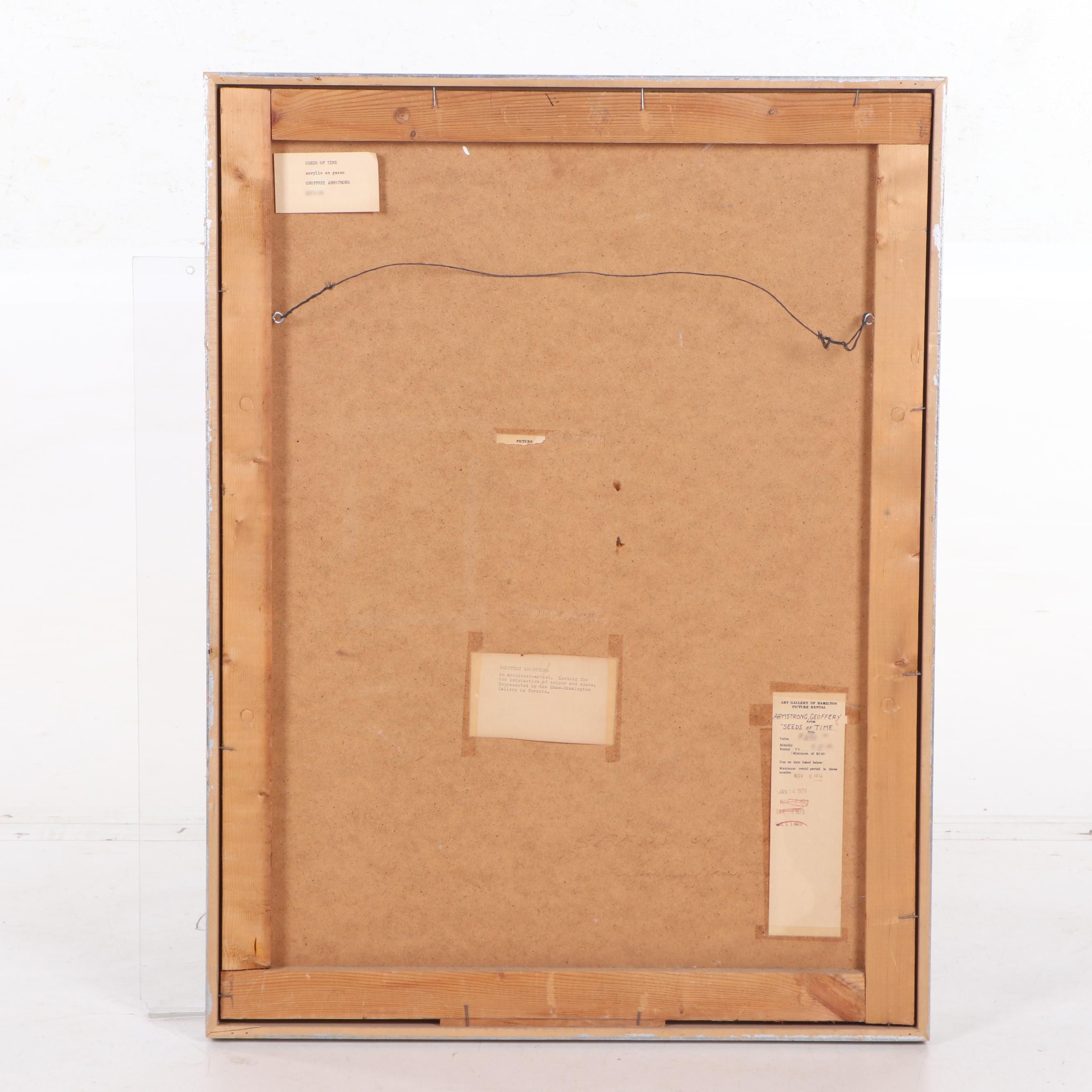 Geoffrey Armstrong Acrylic Painting "Seeds of Time"